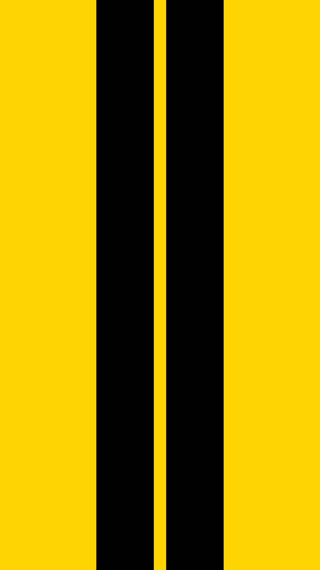 Plain Yellow iPhone With Black Stripes