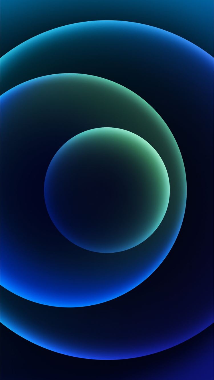 Stock wallpaper Orbs Blue Dark iPhone 8