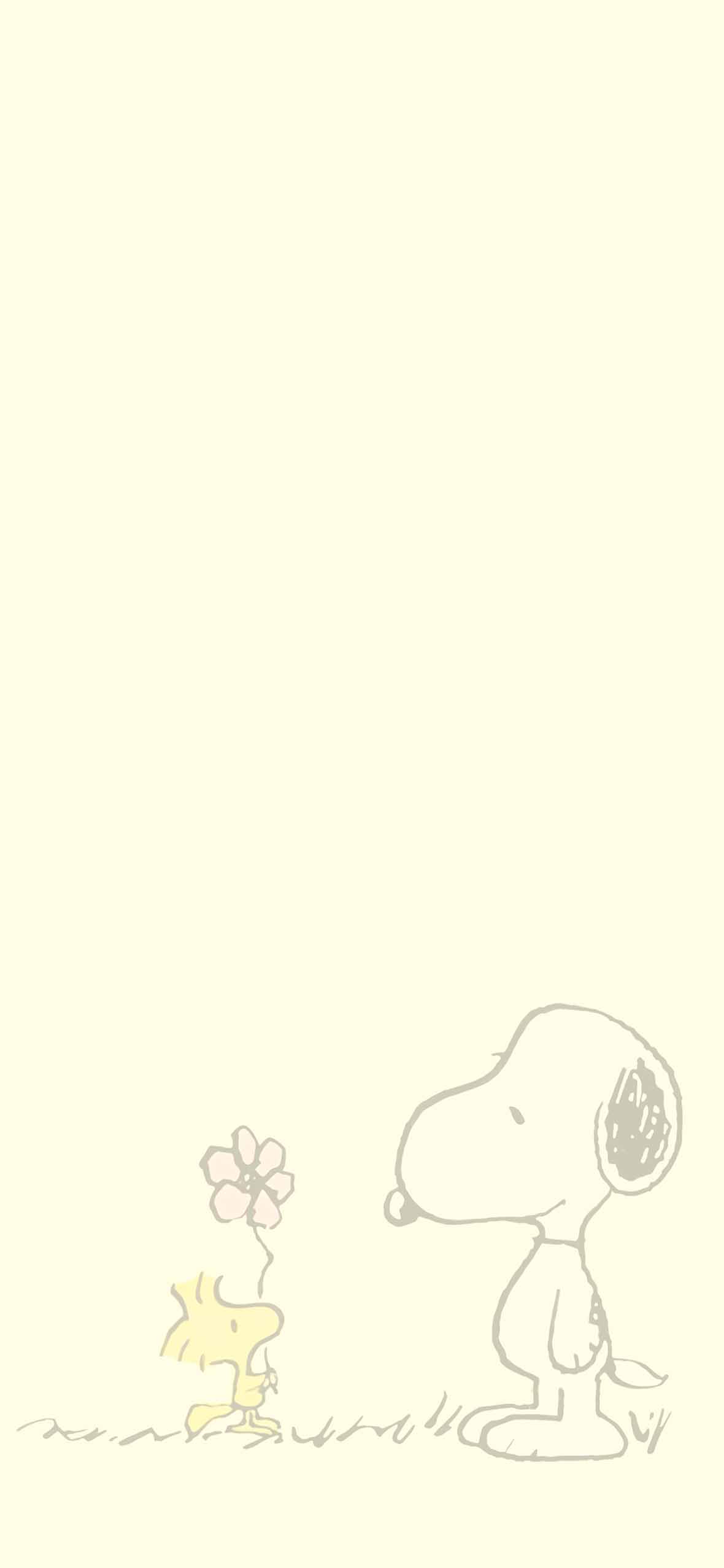Snoopy & Woodstock Spring Wallpaper iPhone Wallpaper