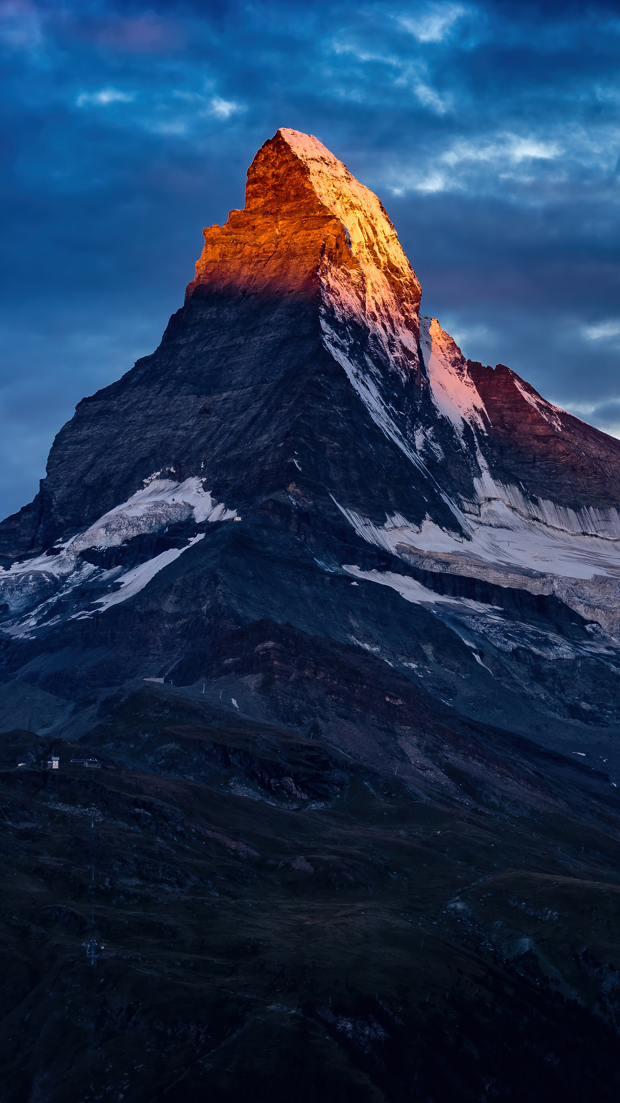 Mountain Peak Scenery Matterhorn Europe