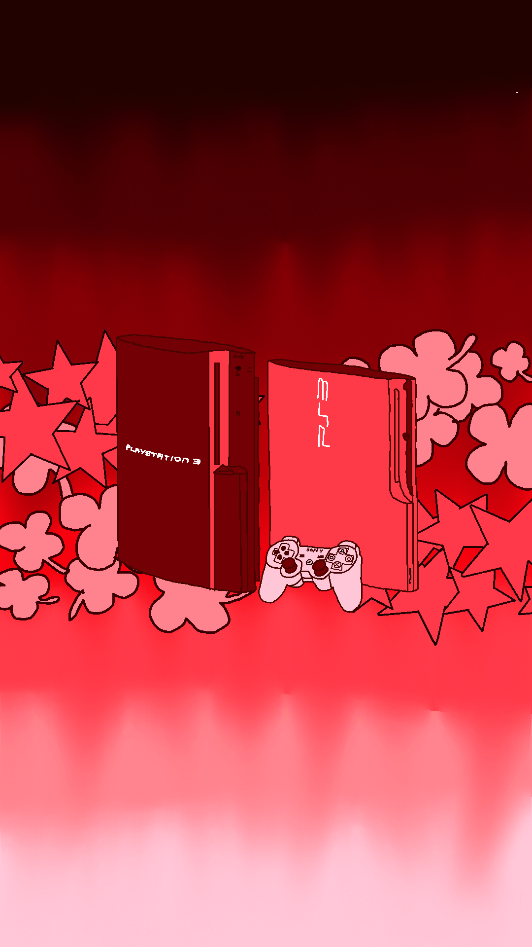 A Simple PS3 Fat Slim Phone Wallpaper I