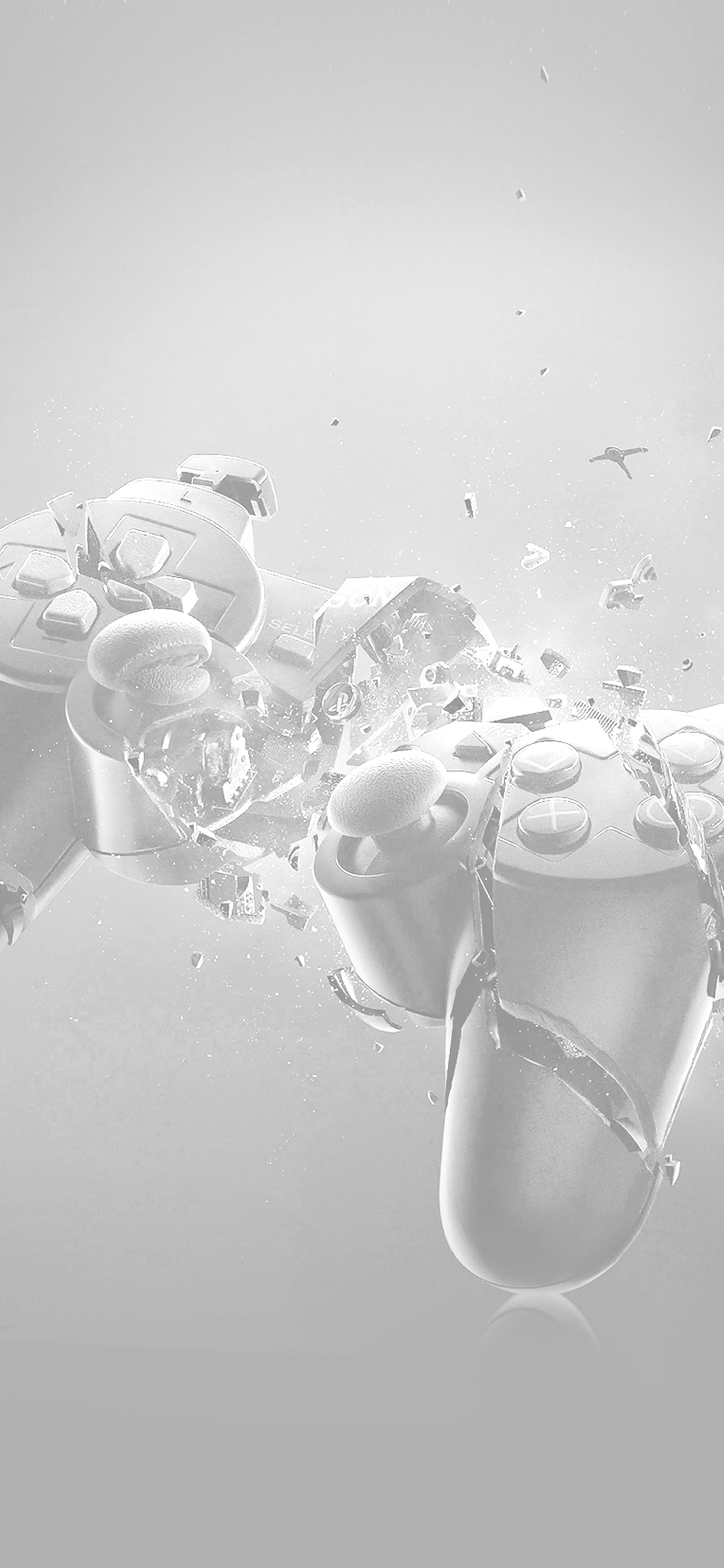 Joystick Ps3 Sony Art Crack White