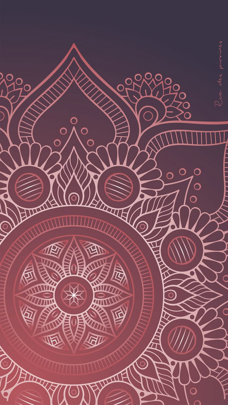 iPhone wallpaper, Mandala wallpaper