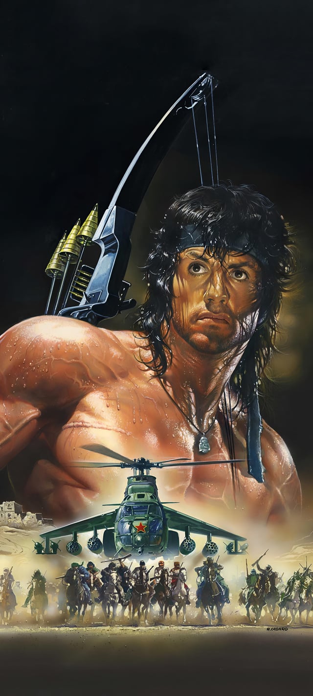Rambo III movie film poster, Sylvester