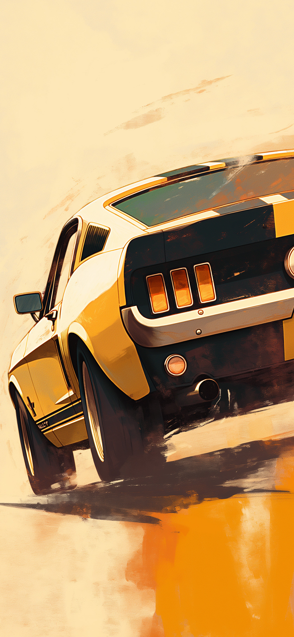 Retro Ford Mustang Wallpaper