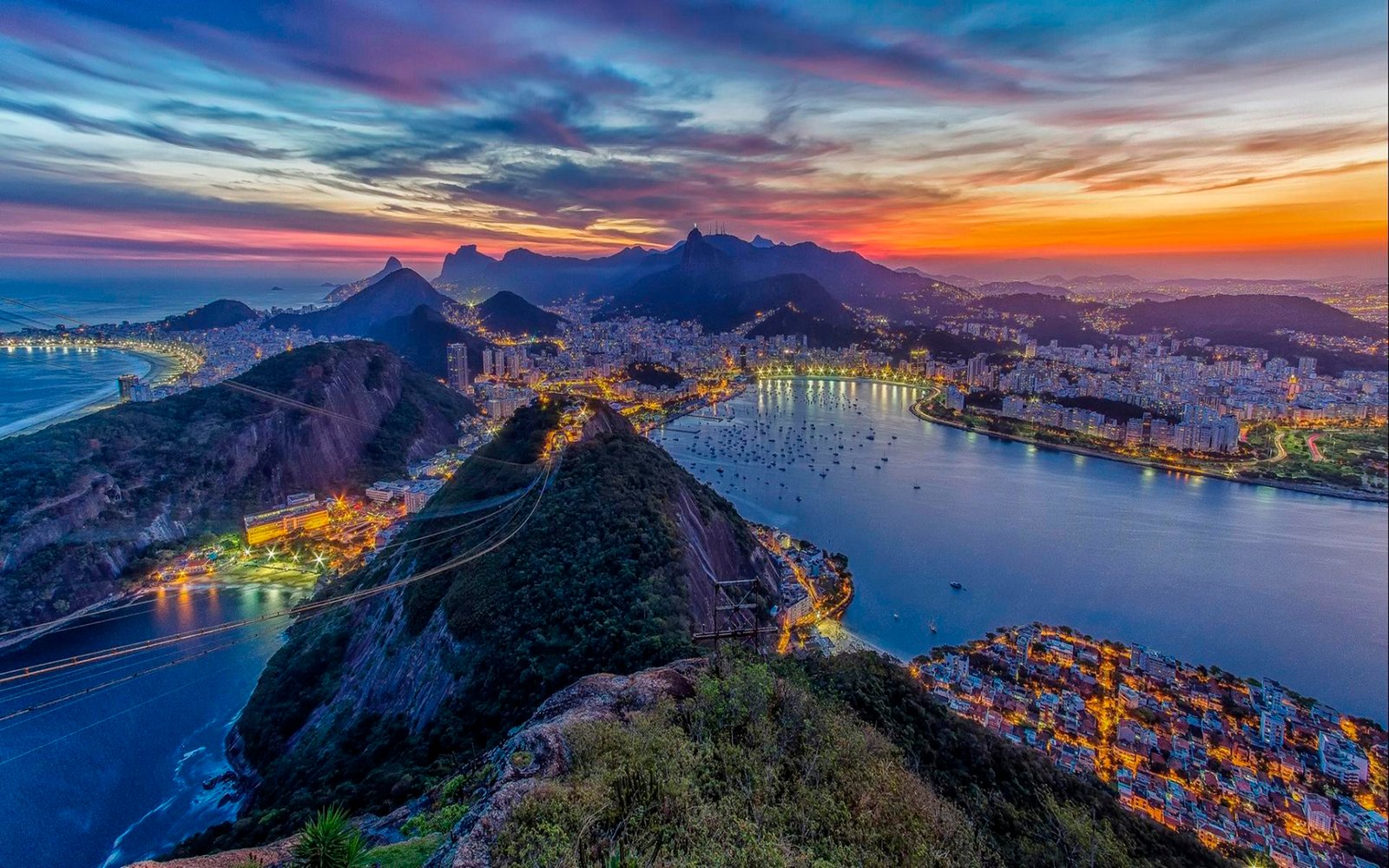 Rio de Janeiro Twilight Sunset Brazil