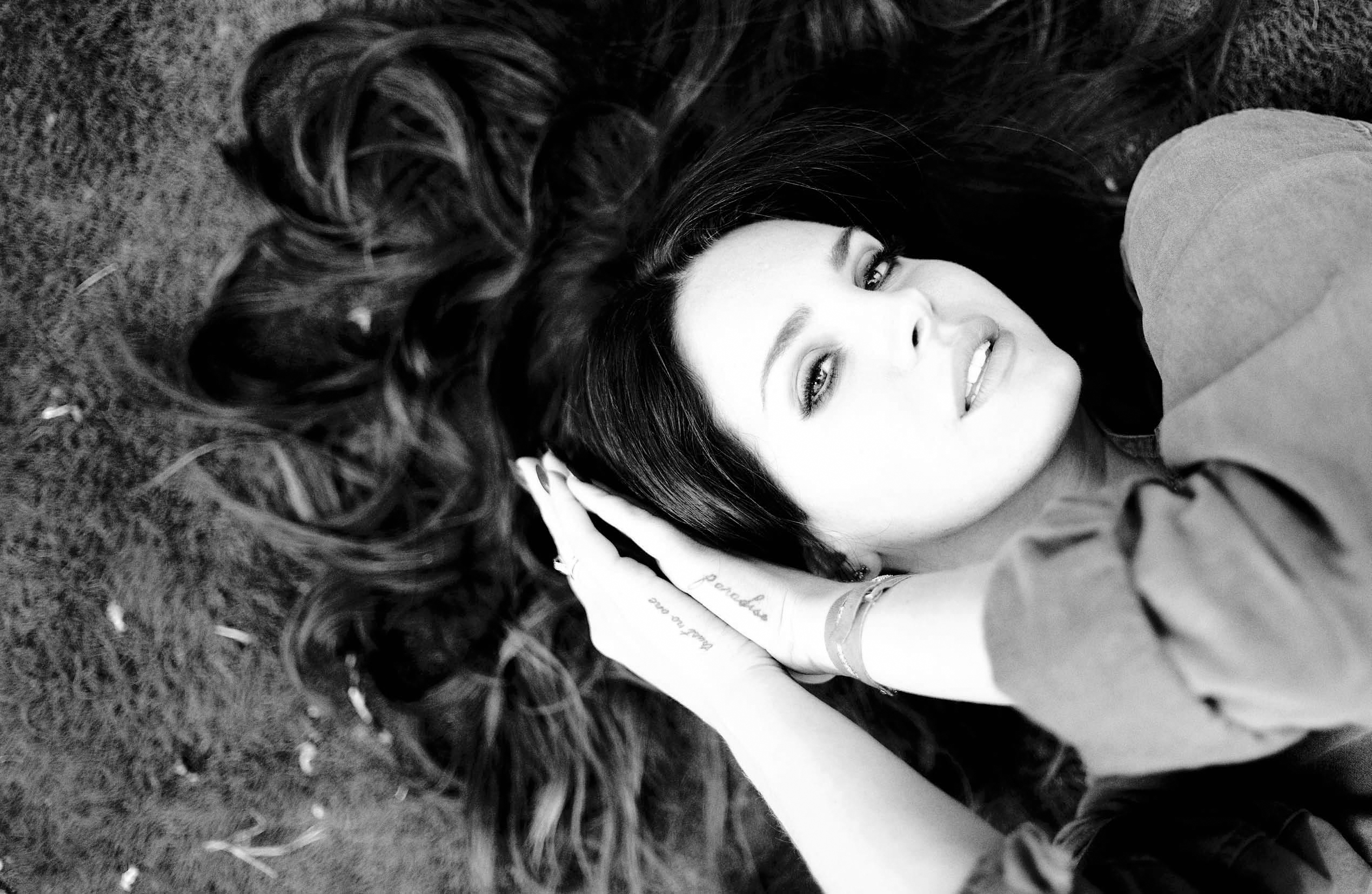 Wallpaper girl, face, hair, hands