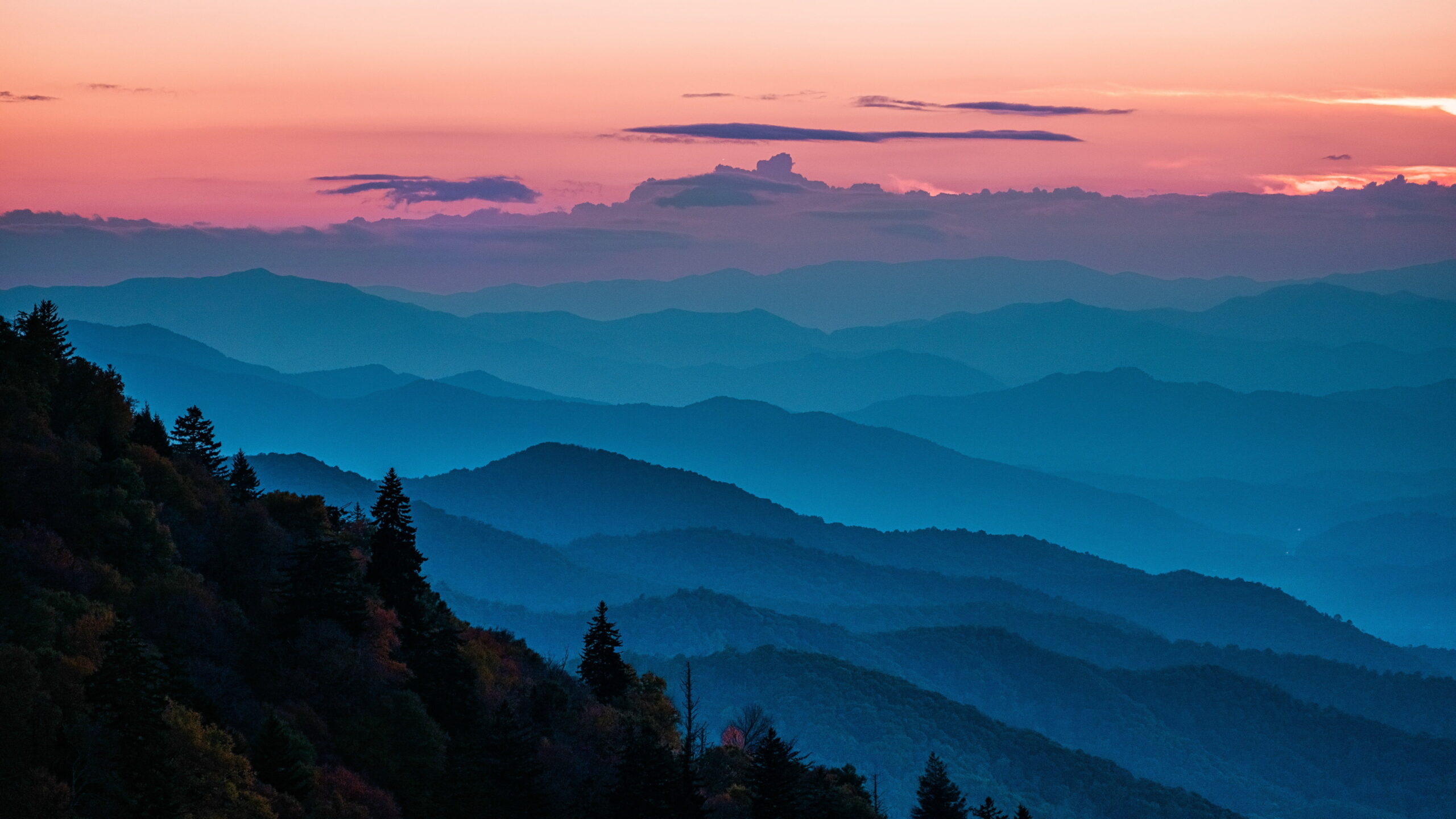 Blue Ridge Mountains USA 4K Wallpaper