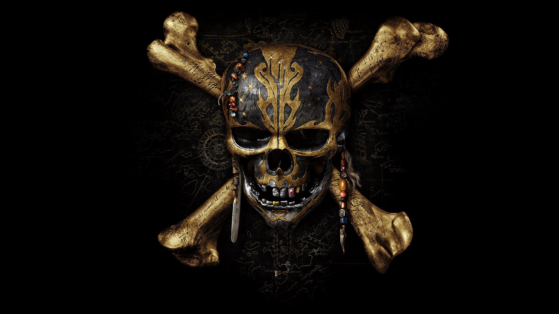 Pirates of the Caribbean Skull HD Wallpaper