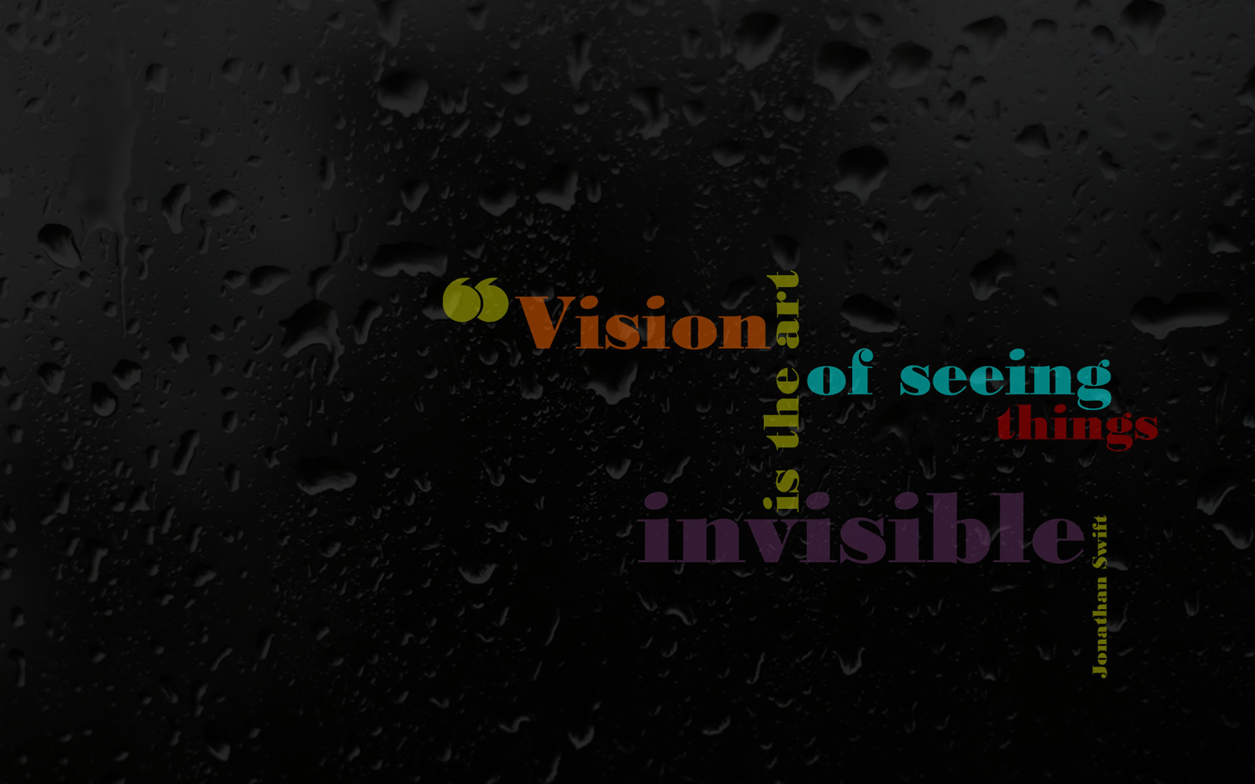 Inspirational Vision Quote HD Wallpaper