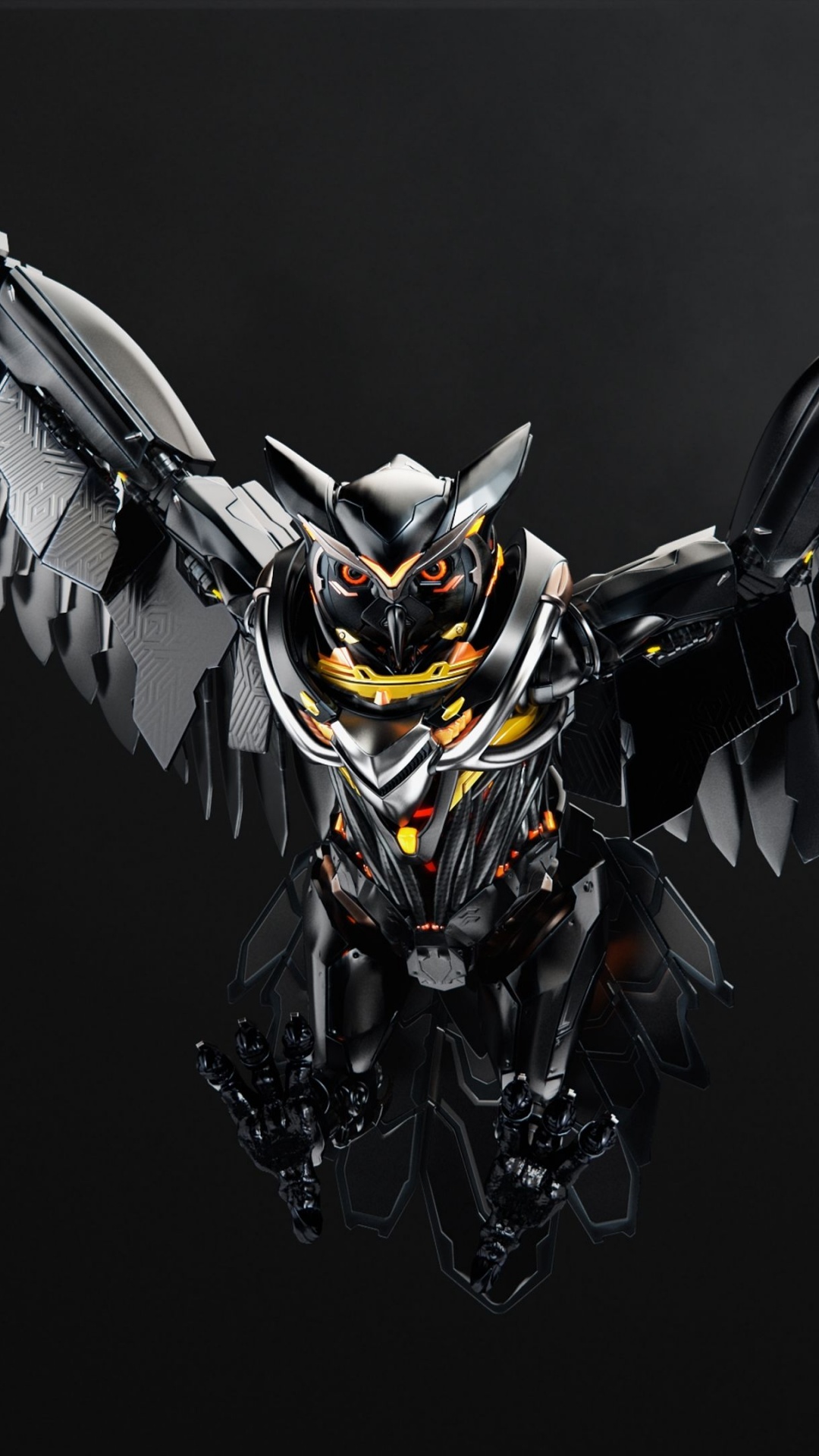 Asus STRIX Owl Black Wallpaper 4K