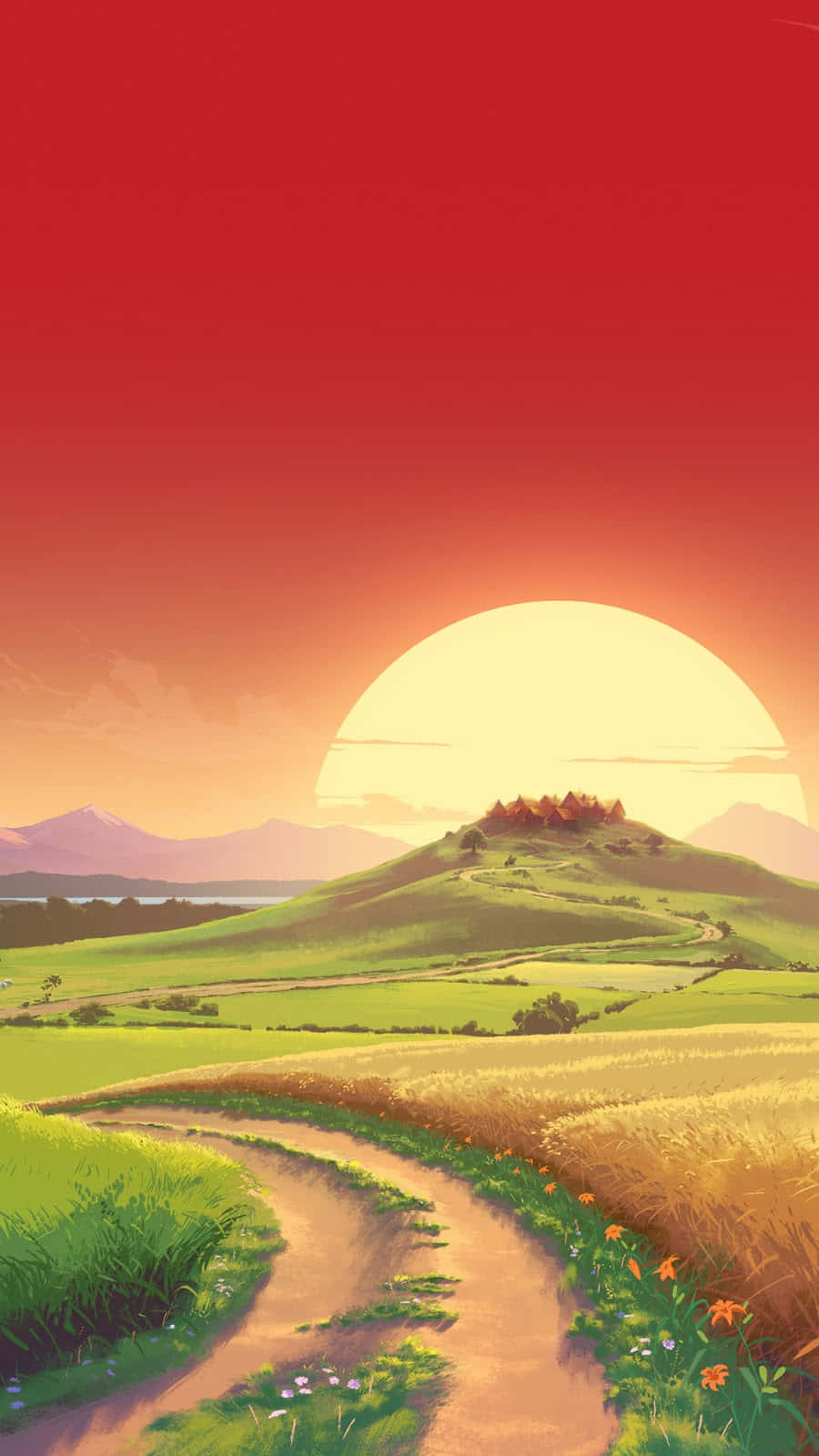 Abstract Nature Scene Wallpaper