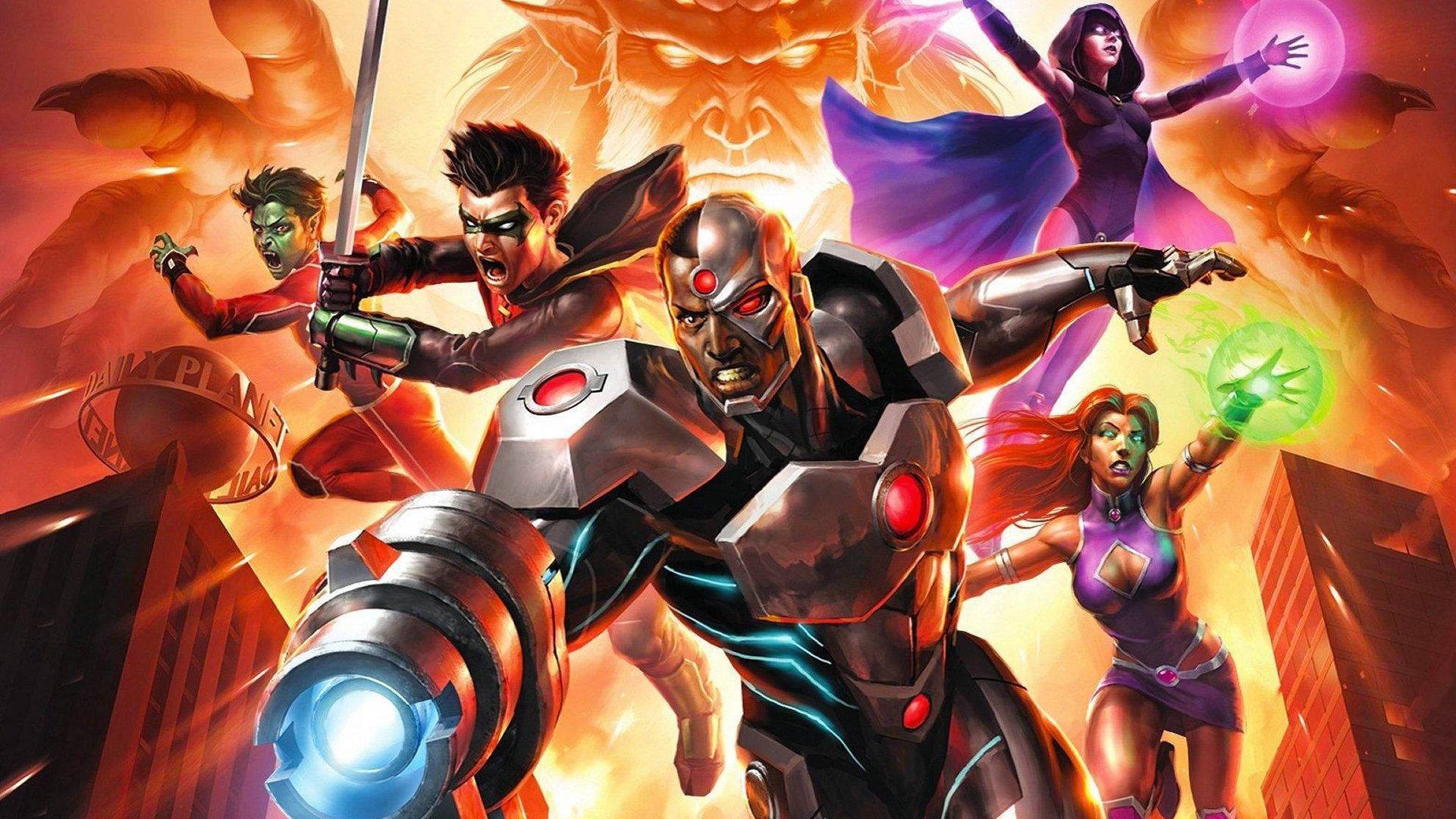 Teen Titans 3D Characters Wallpaper