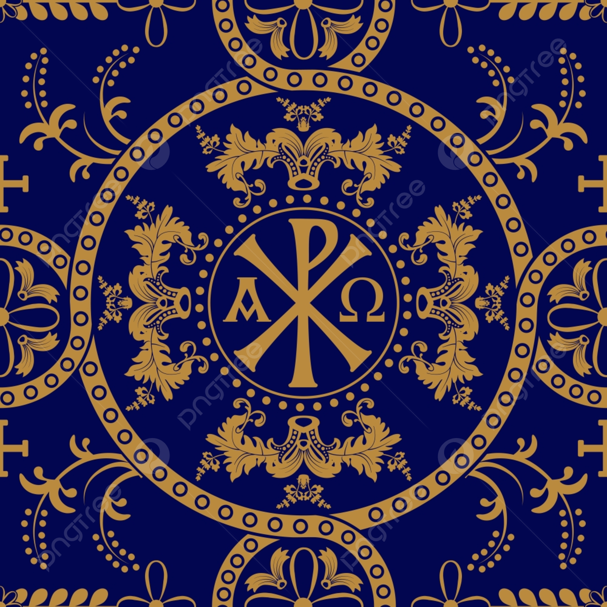 Classic Orthodox Seamless Pattern