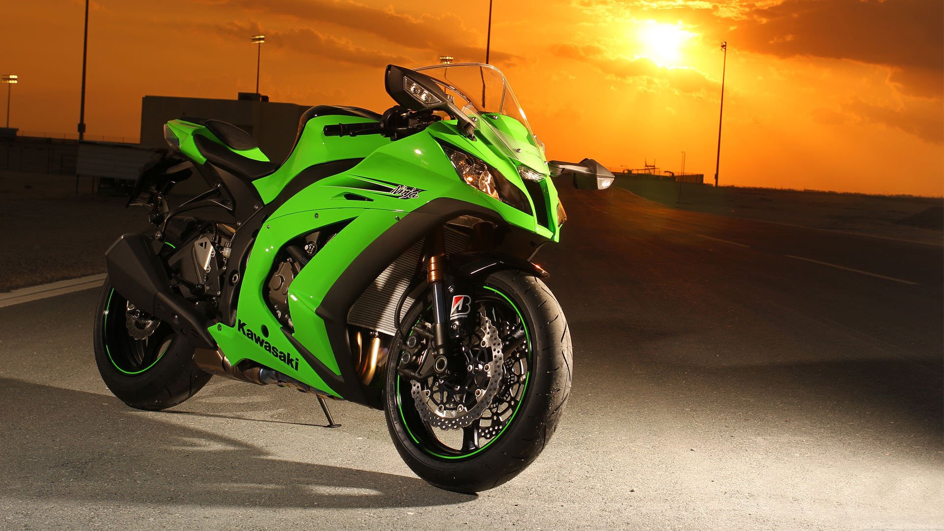 Kawasaki Ninja HD Wallpaper: Sunset Ride
