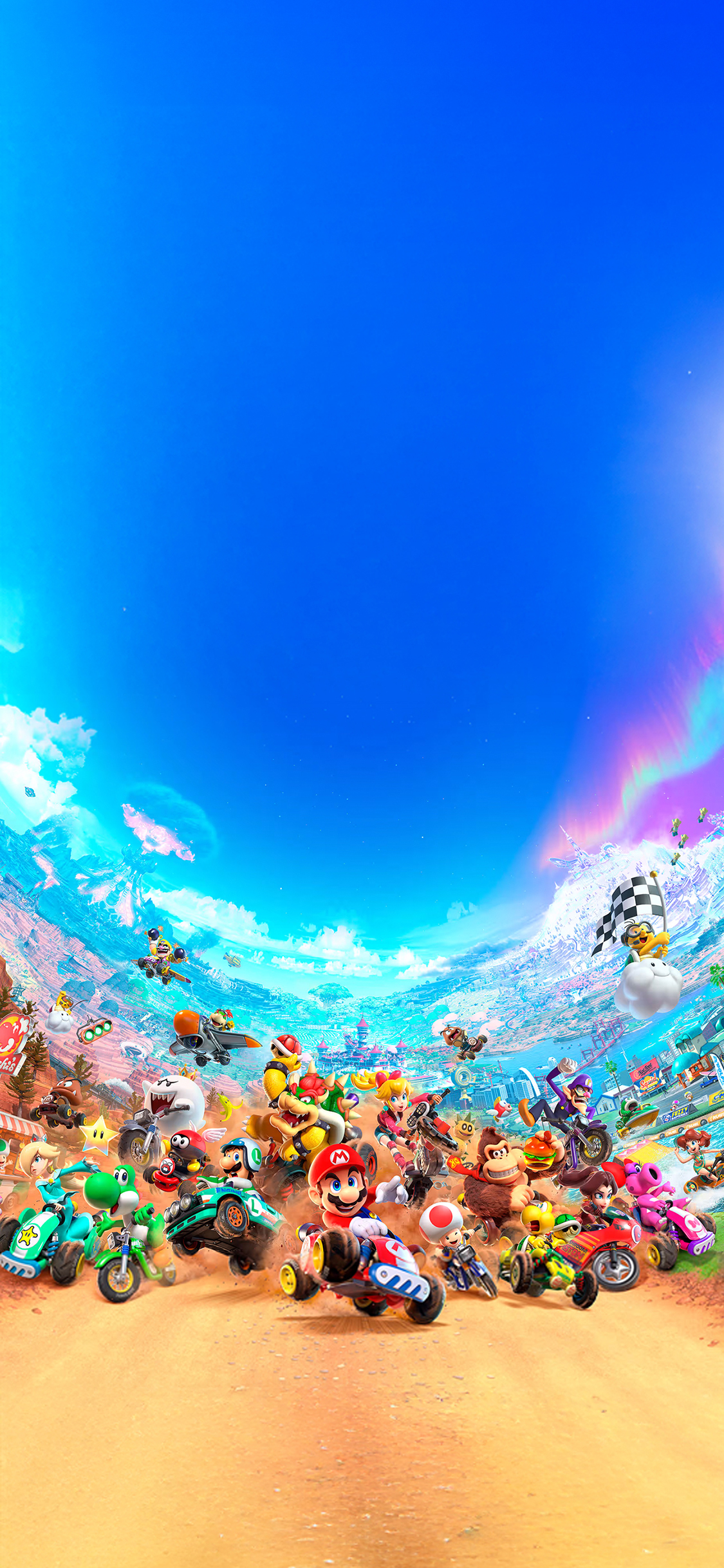 Mario Kart World Artwork Wallpaper
