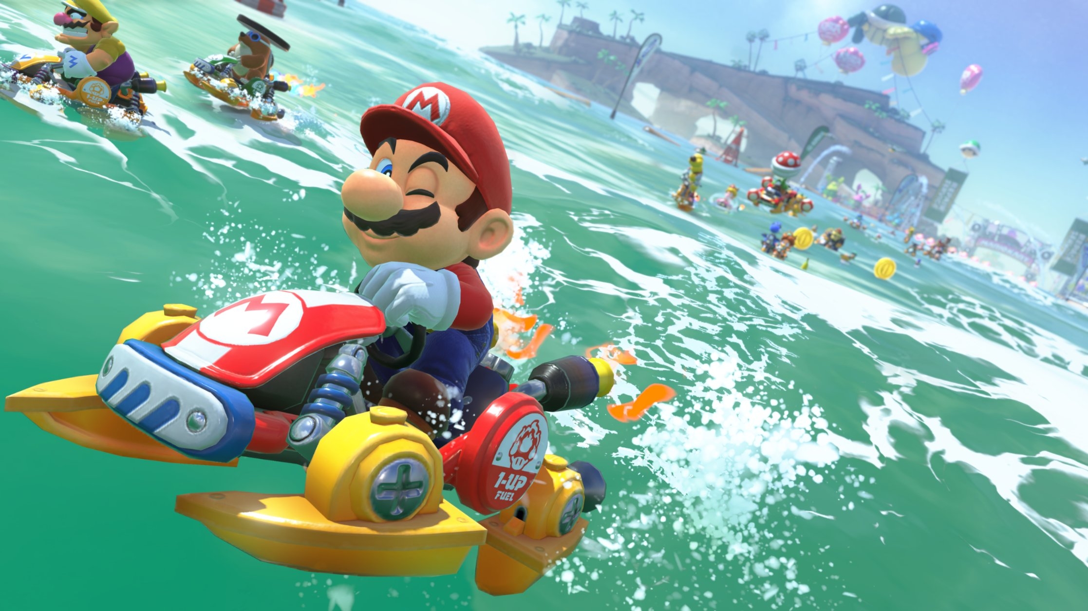Mario Kart World highlights its game