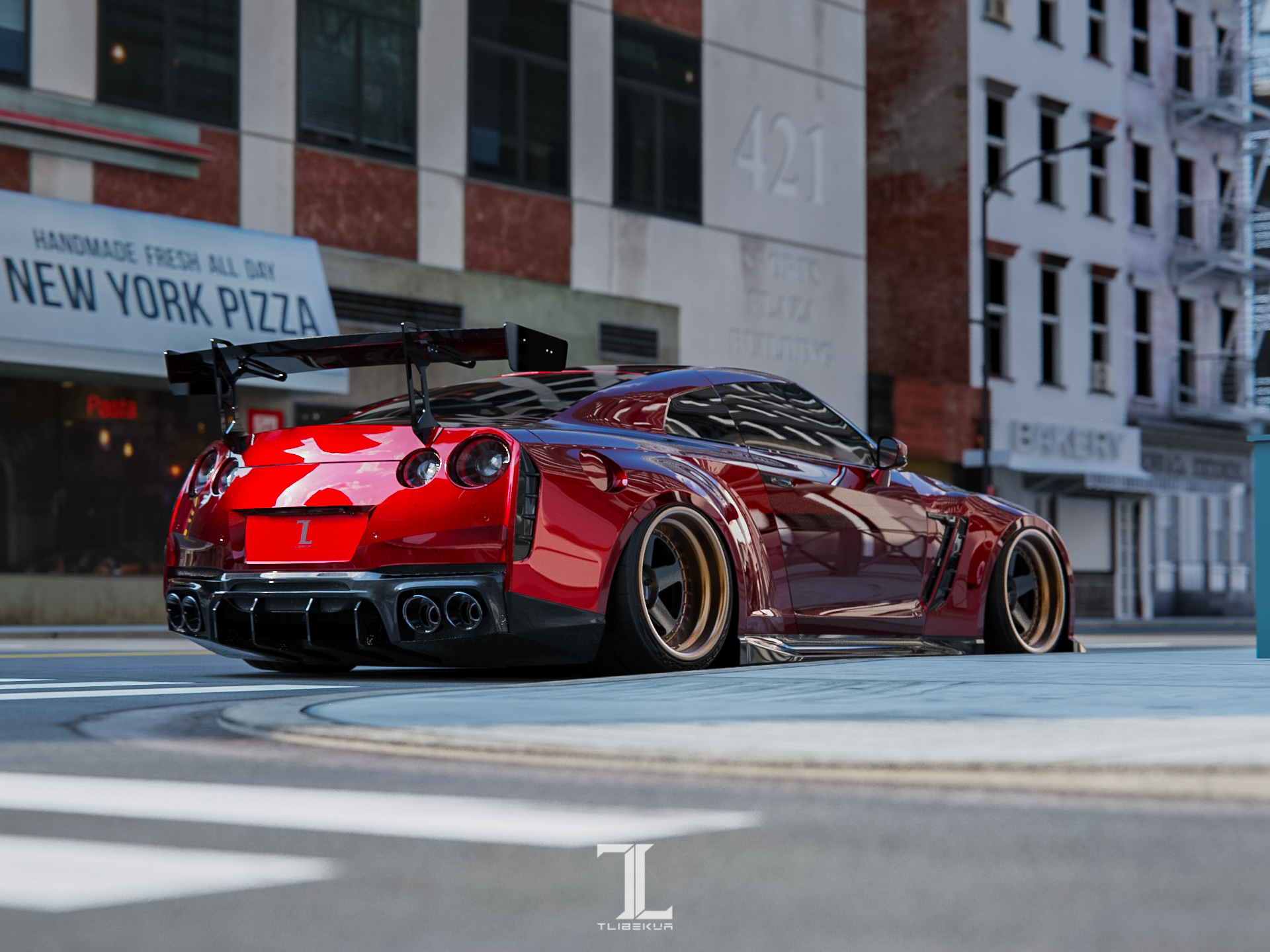 Nissan GT R Widebody Kit. Image