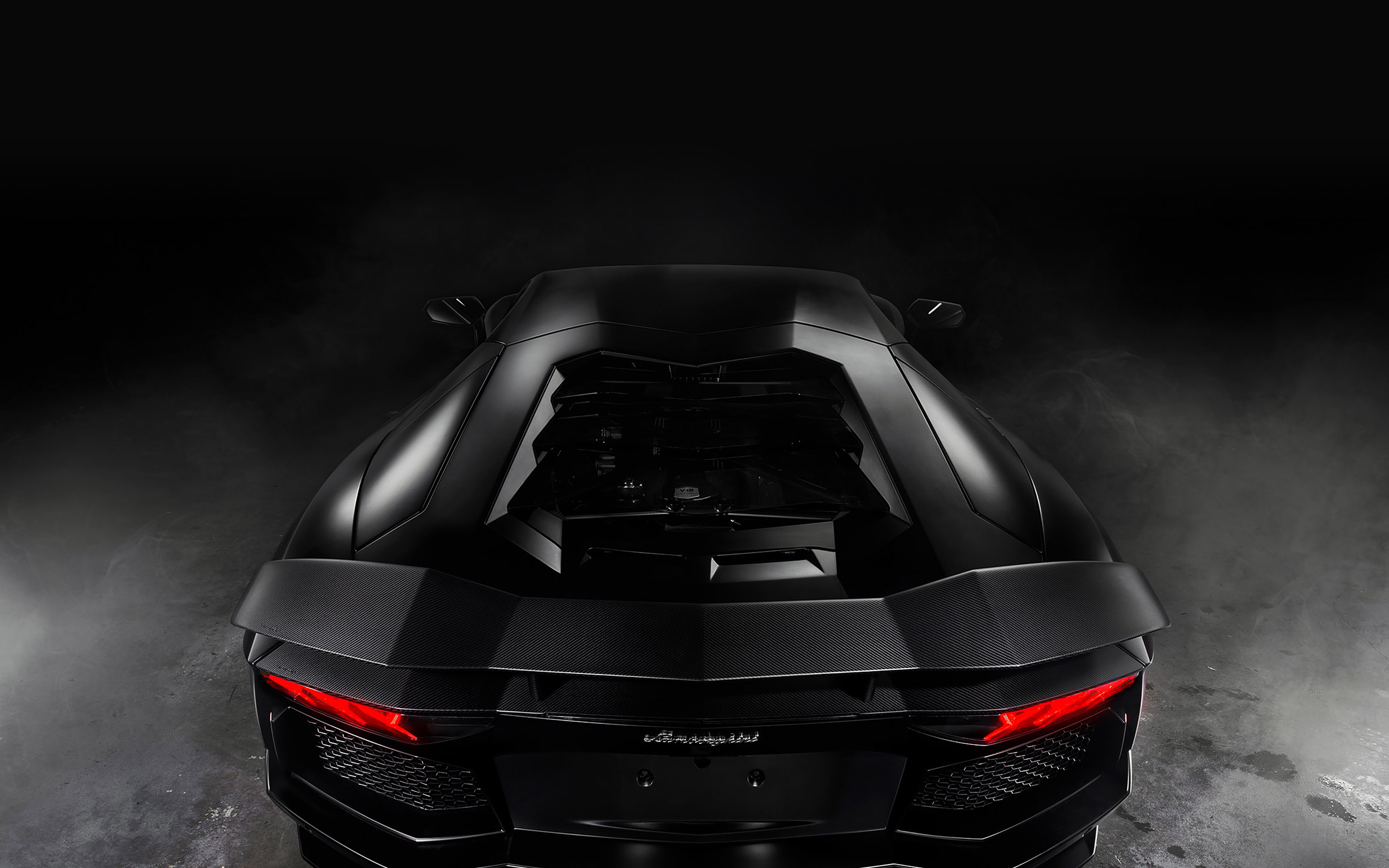 Back Of Lamorghini Aventador Car