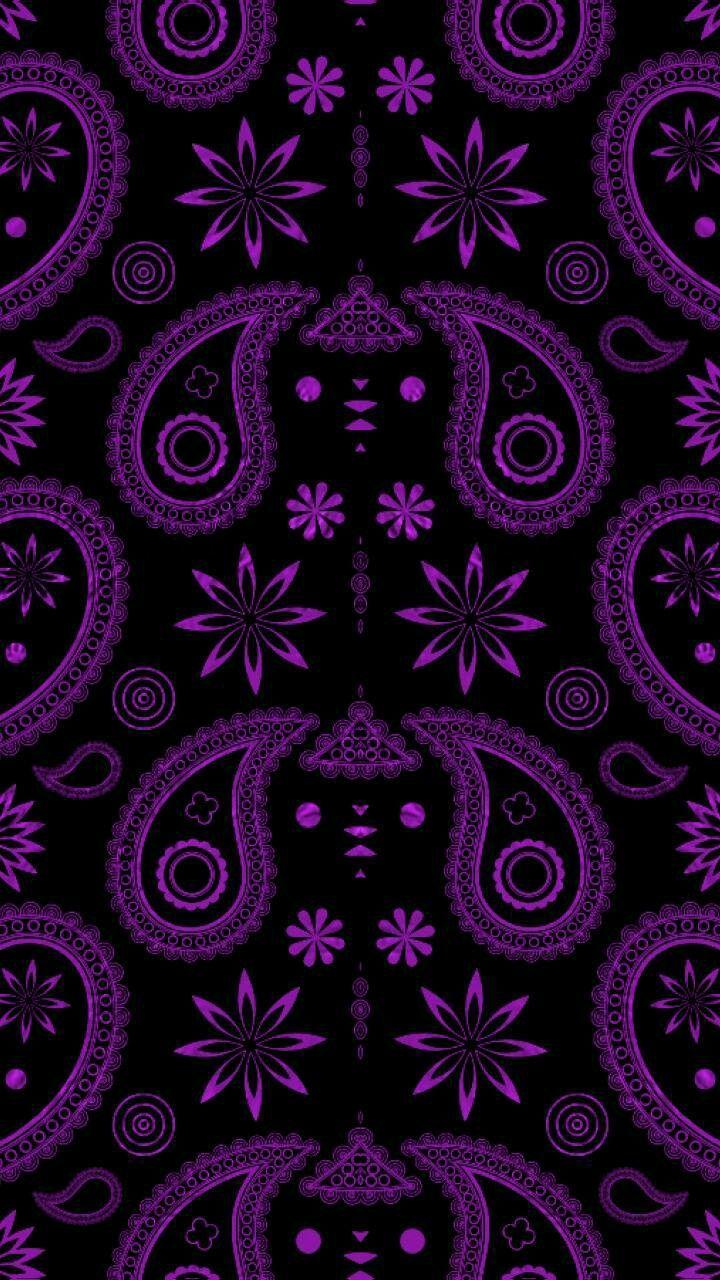 Purple Paisley Wallpaper Free