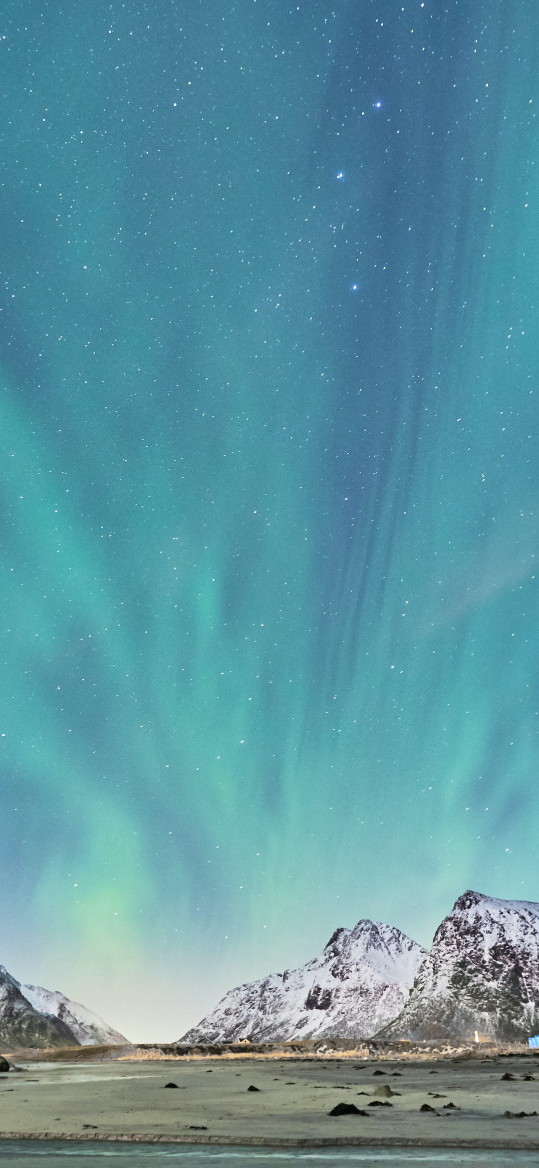 Aurora Borealis Wallpaper 4K, Snow