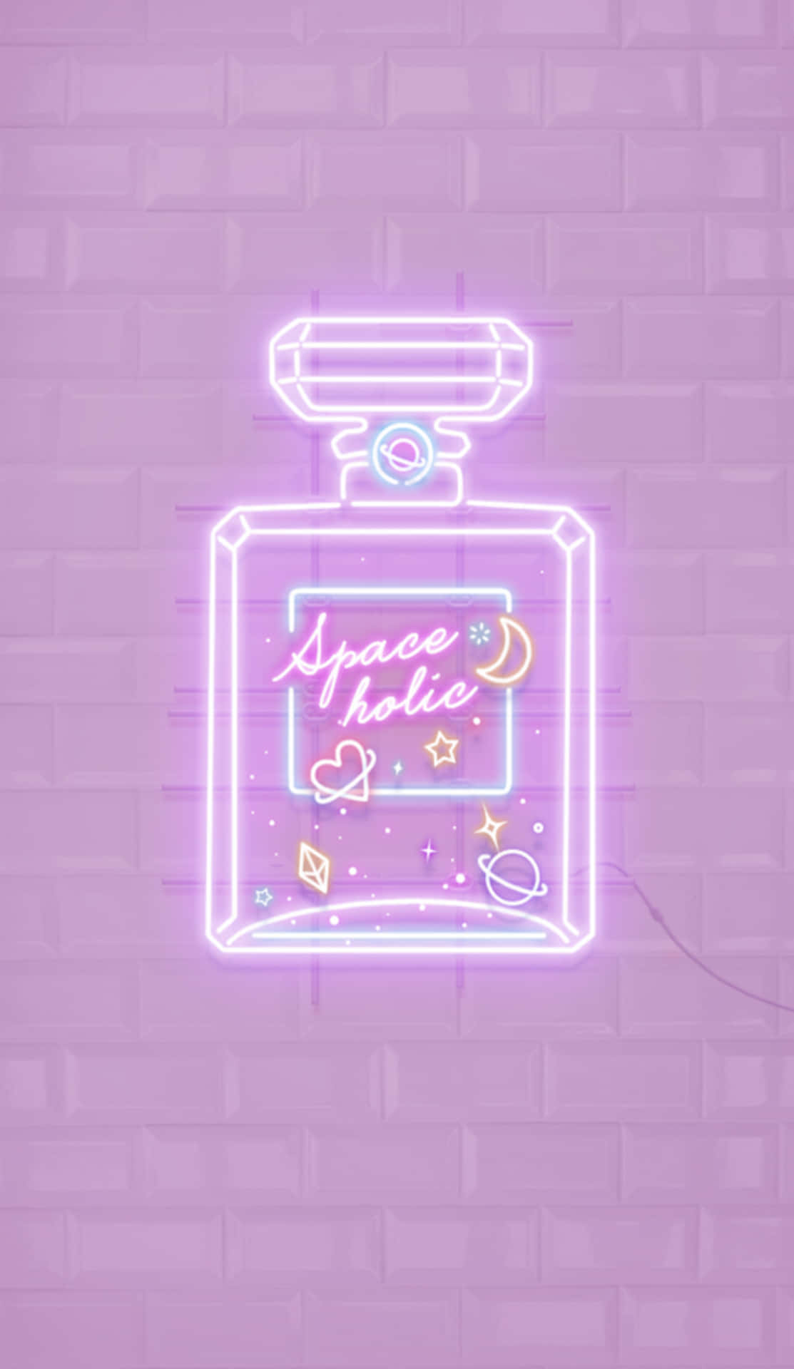 Download A Neon Bottle With The Words