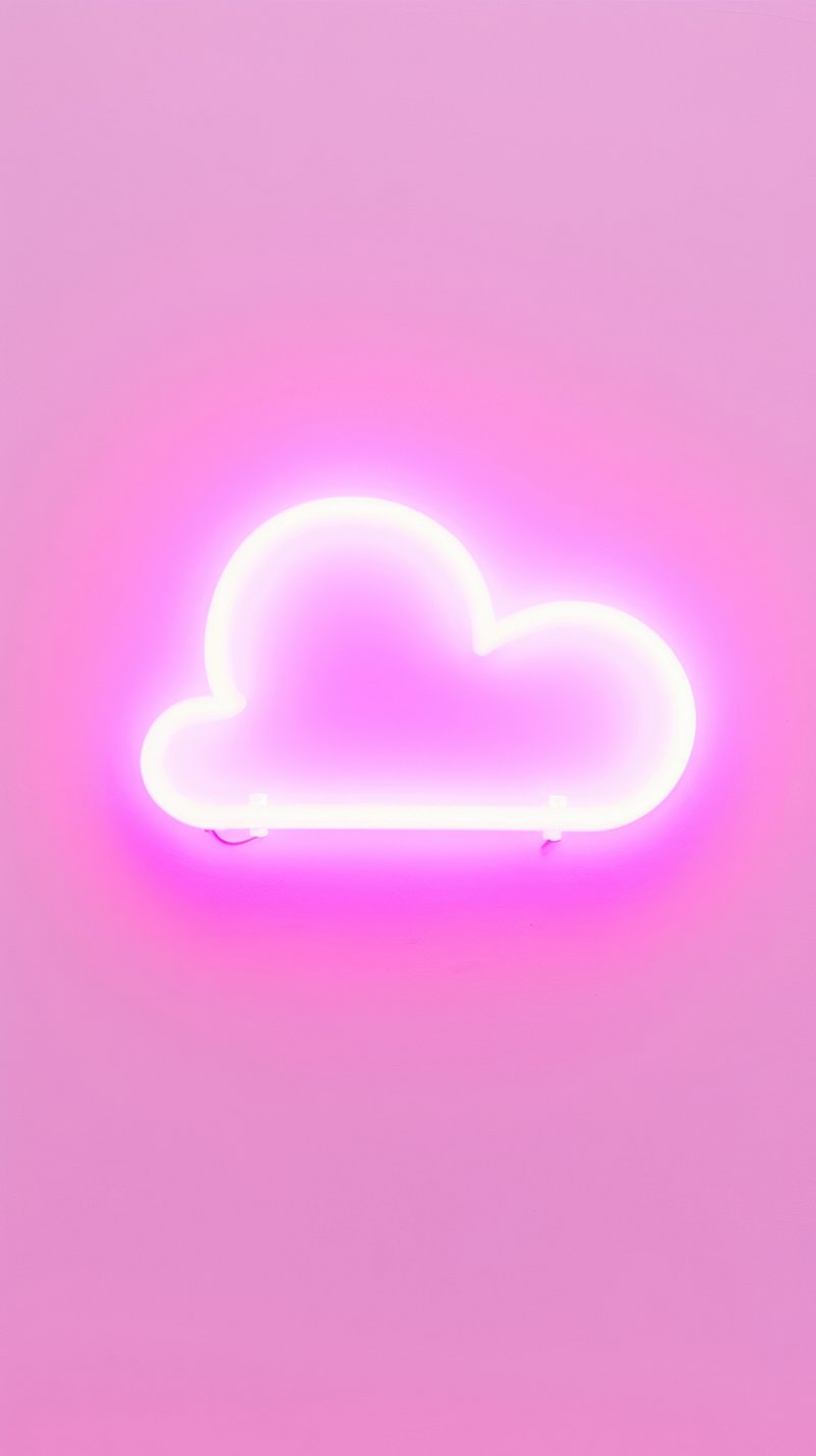 iPhone Wallpaper Neon Pink Image