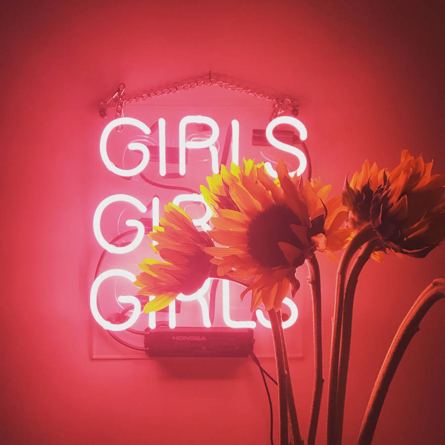 Neon Girls Pastel Red Aesthetic