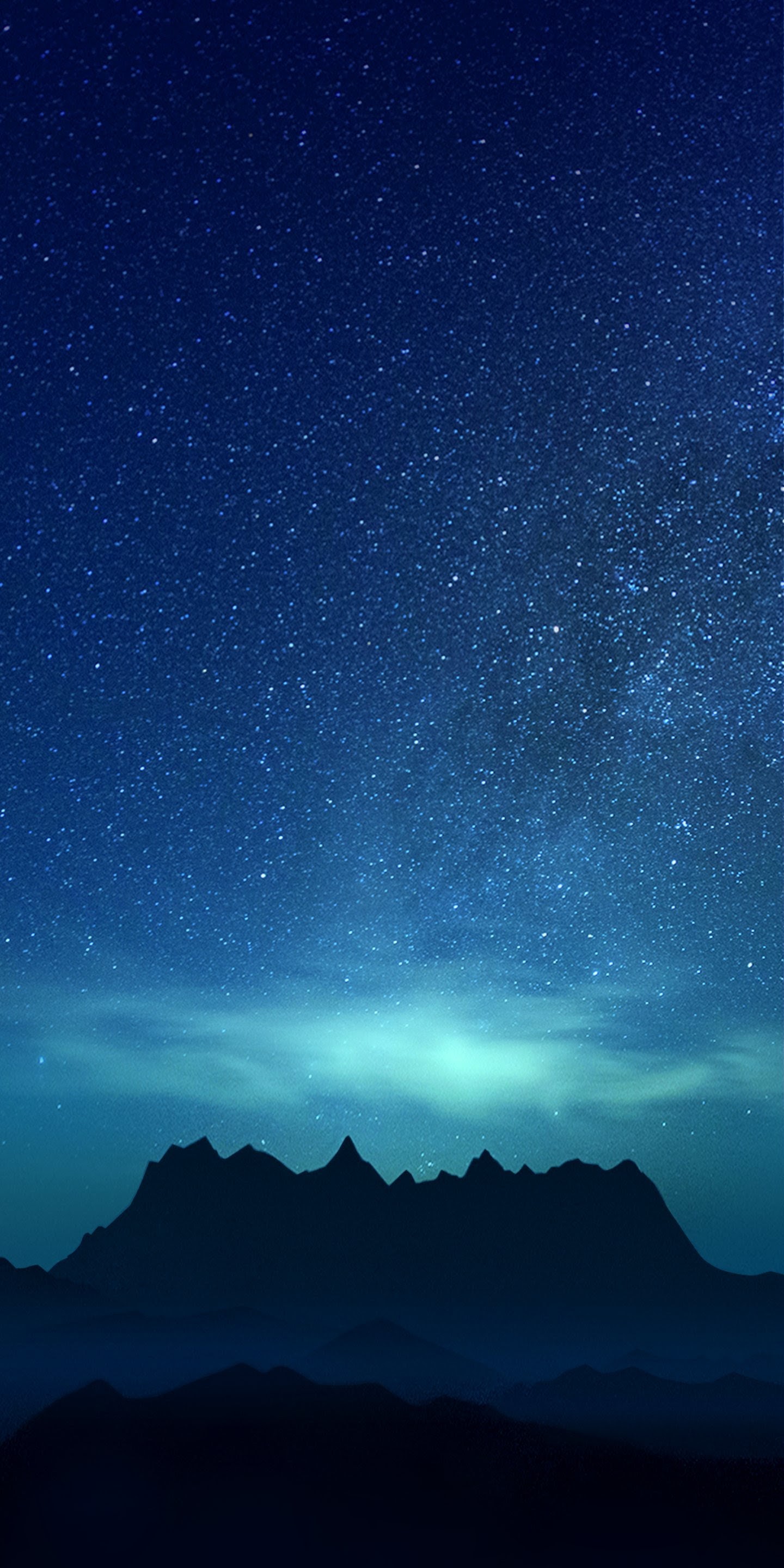 LG V30 Stock Default Green Blue Aurora