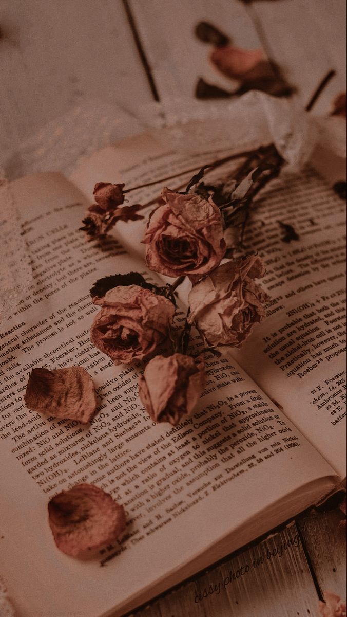 Book wallpaper, Flower iphone wallpaper