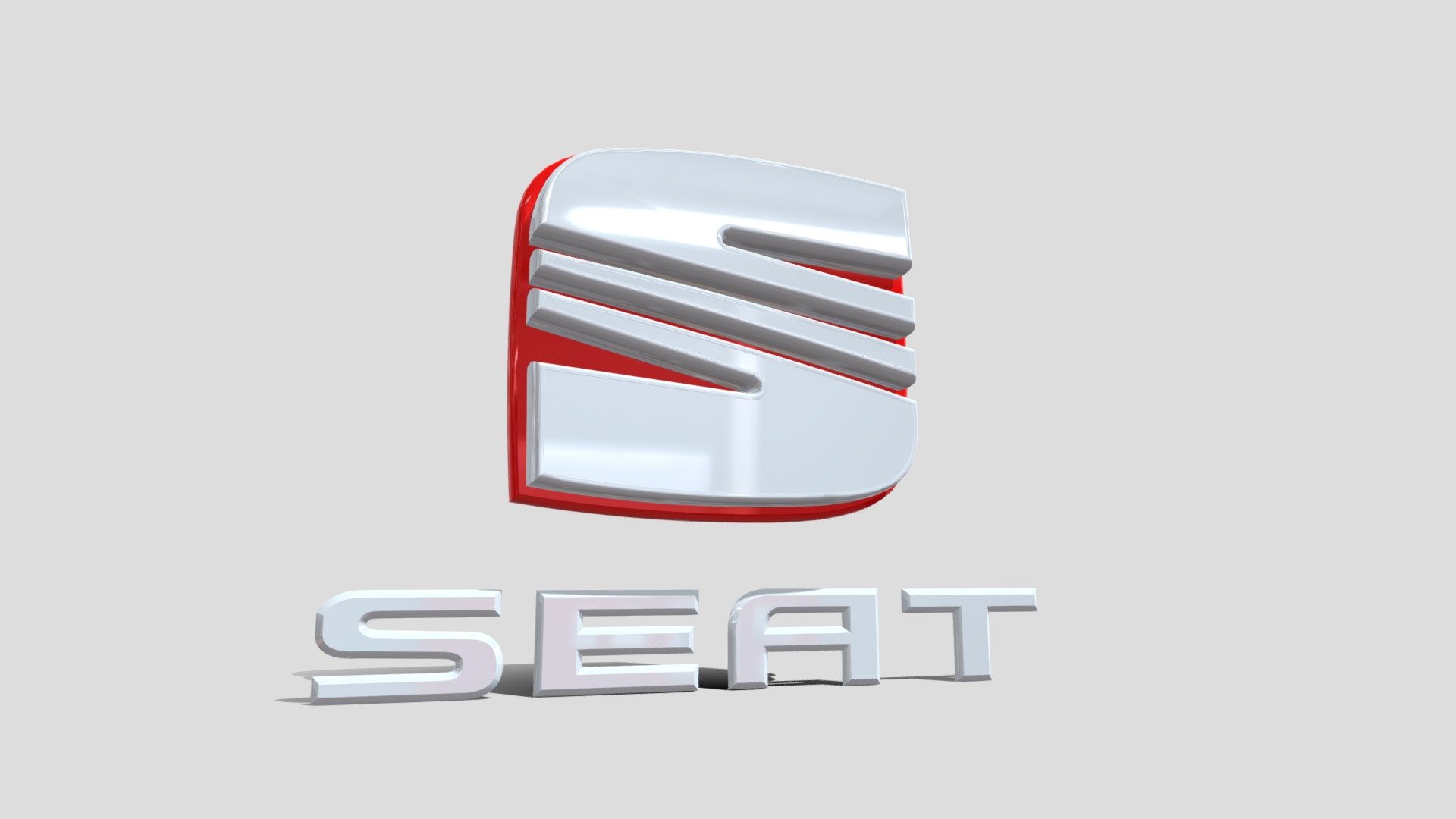 Seat Cars Logo Free 3D model