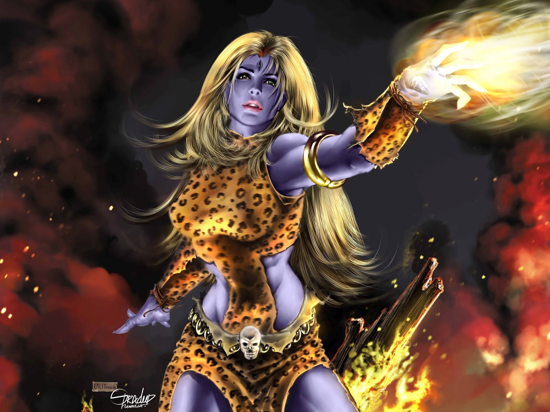 Download Comic Shakti 4k Ultra HD Wallpaper