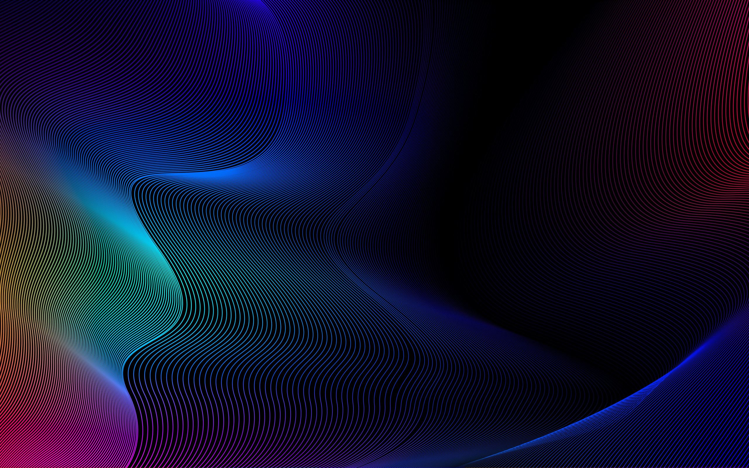 lights waves 4k MacBook Air Wallpaper