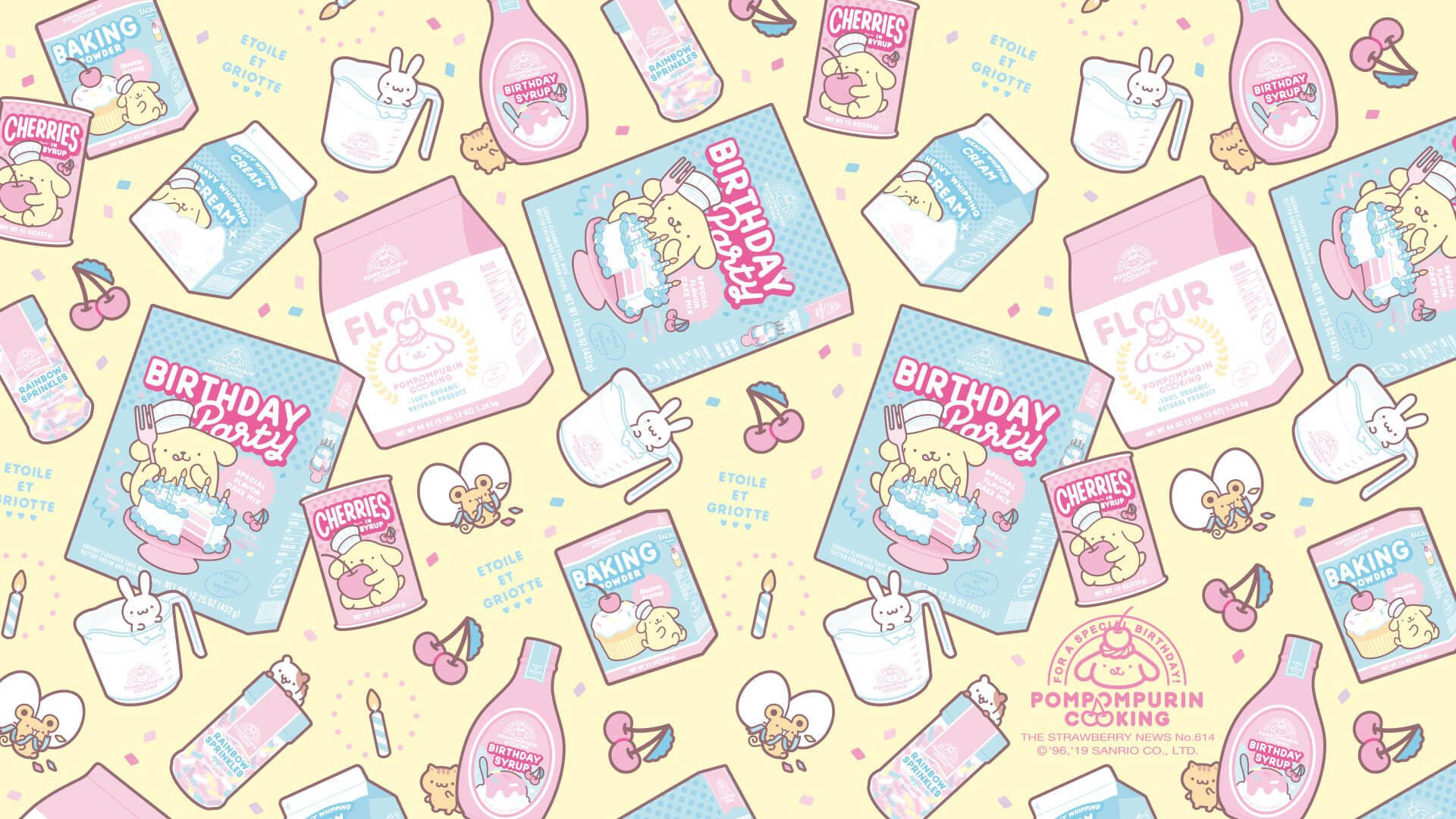 Pompompurin Aesthetic Poster Wallpaper