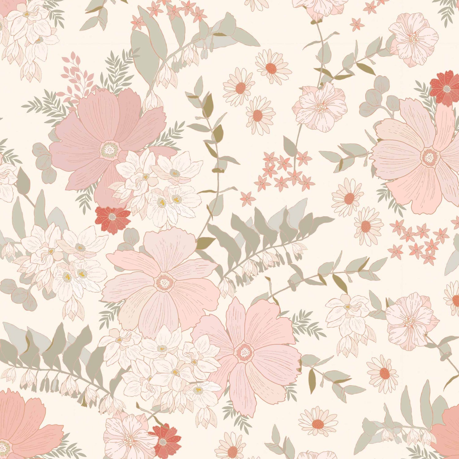 Spring Florals Wallpaper