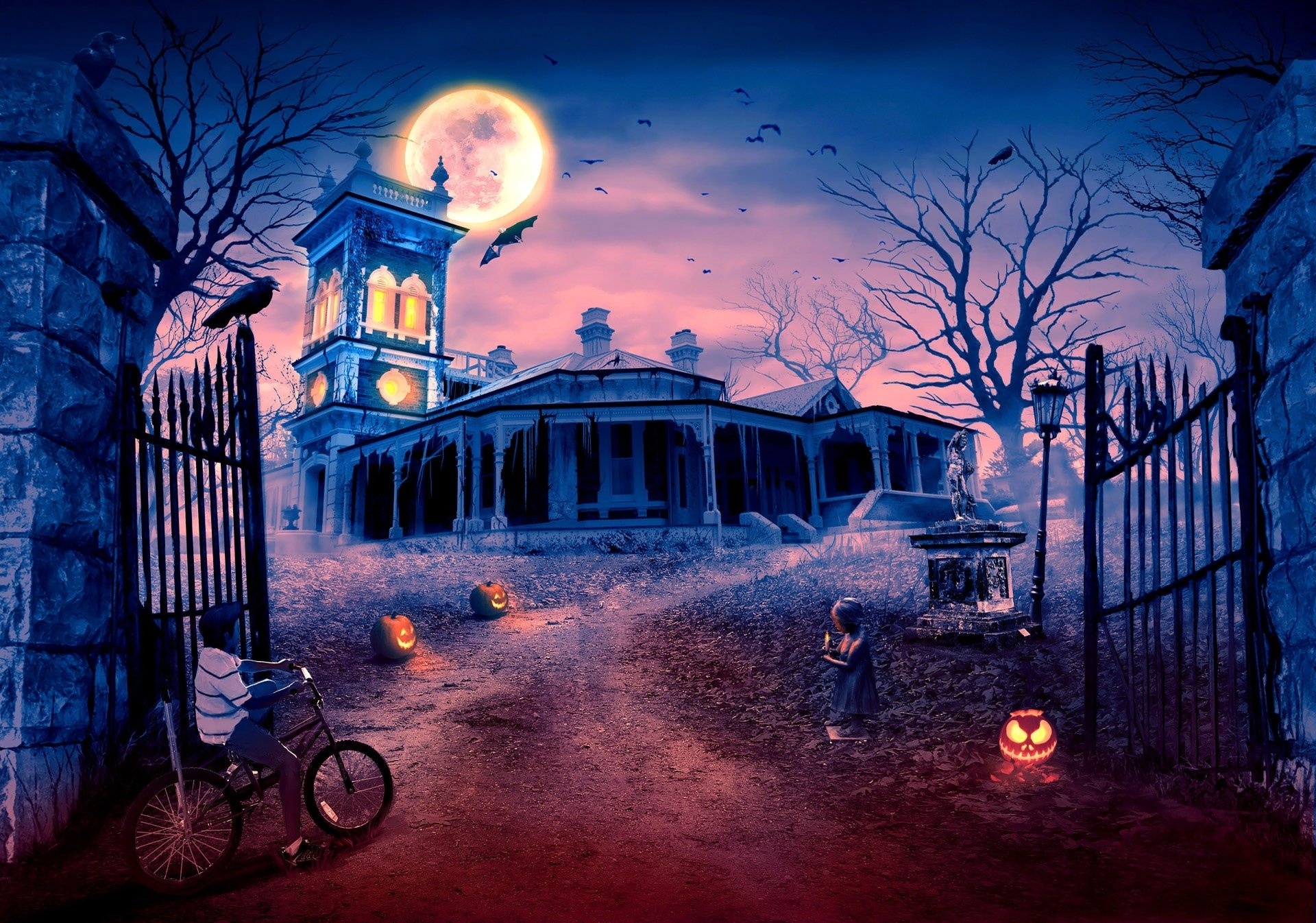 Haunted House Wallpaper
