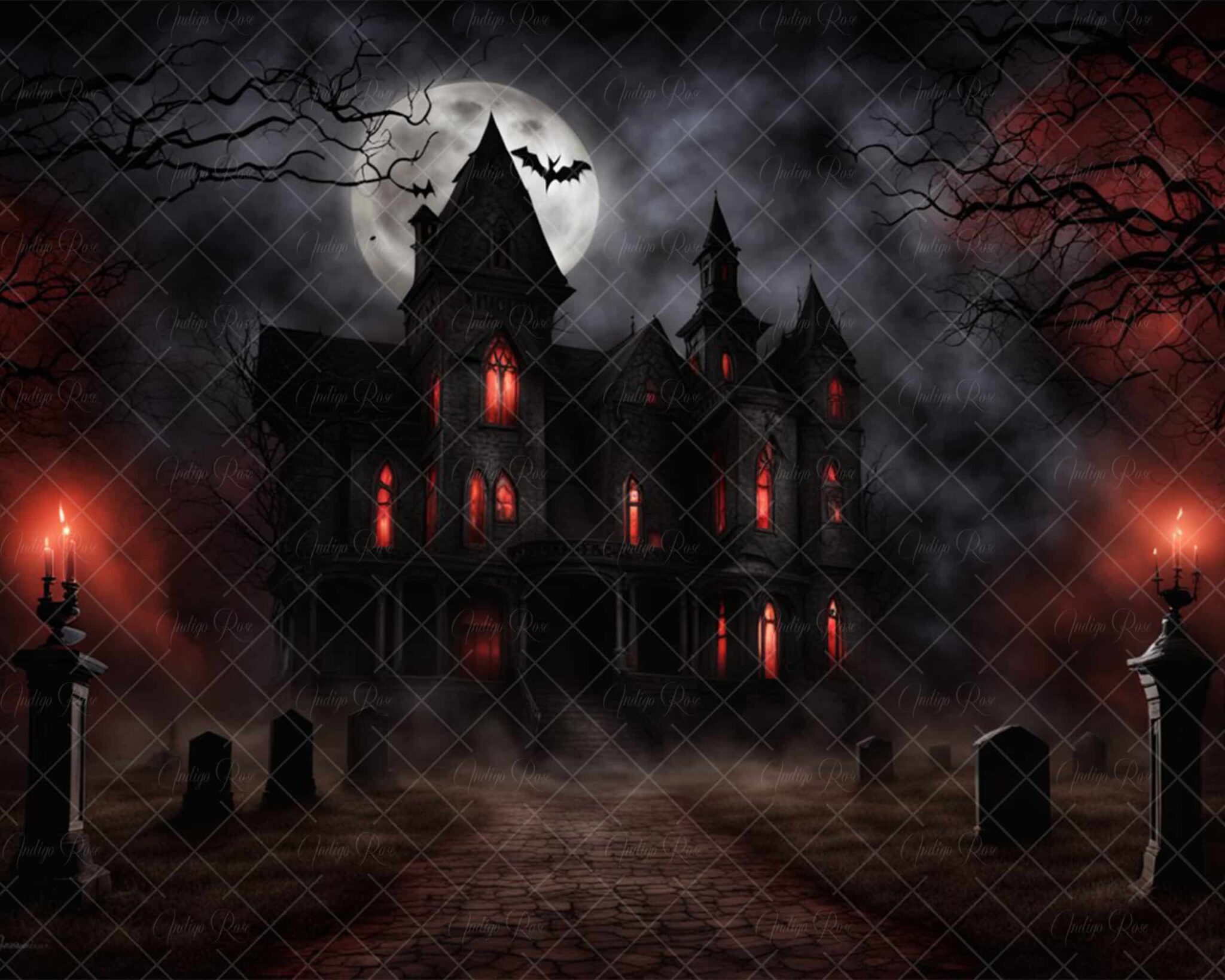 Spooky Halloween Digital Backdrops