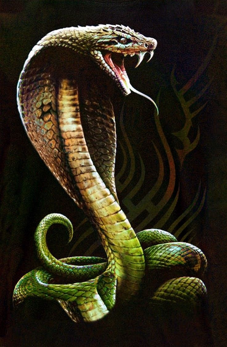 Snake Art: Captivating Painting of a Cobra