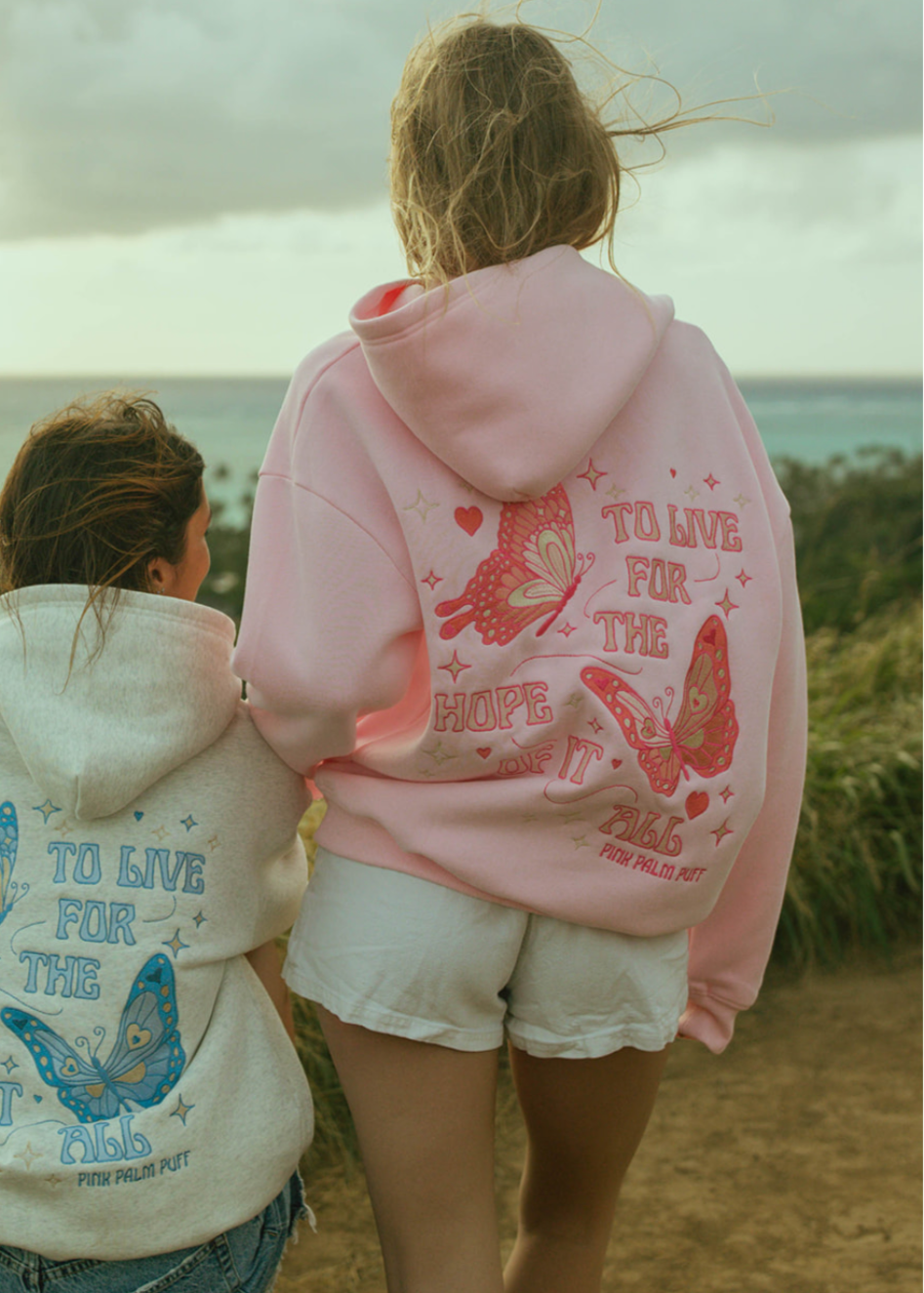 pinkpalmpuff to Live for The Hope of It All Hoodie in Pink Xs