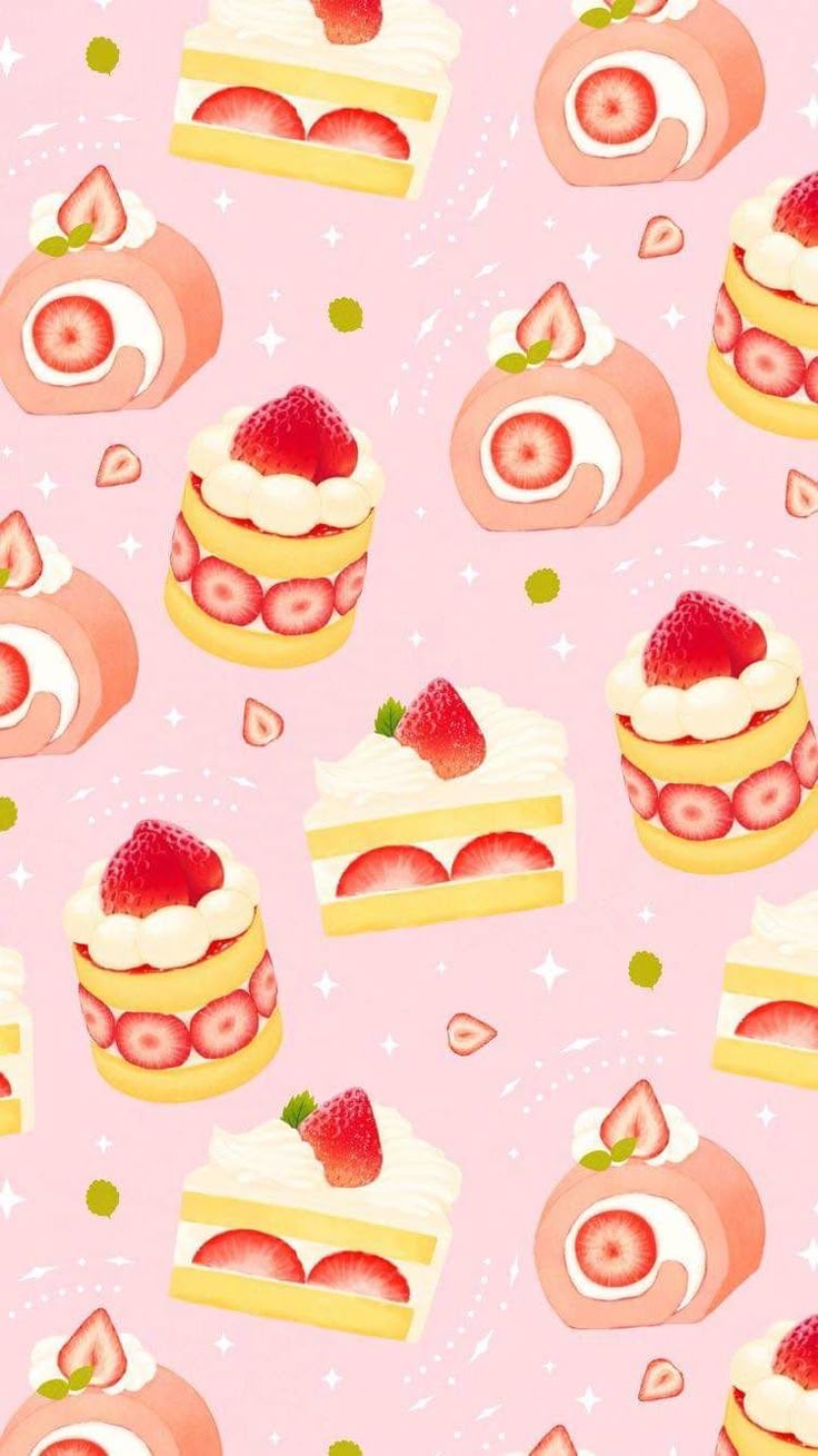 Cute food wallpaper, Cake wallpaper