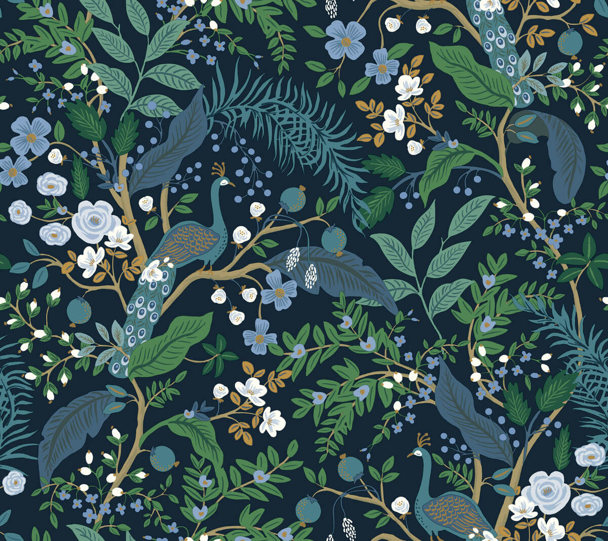 Rifle Paper Co. Peacock Garden Peel & Stick Wallpaper
