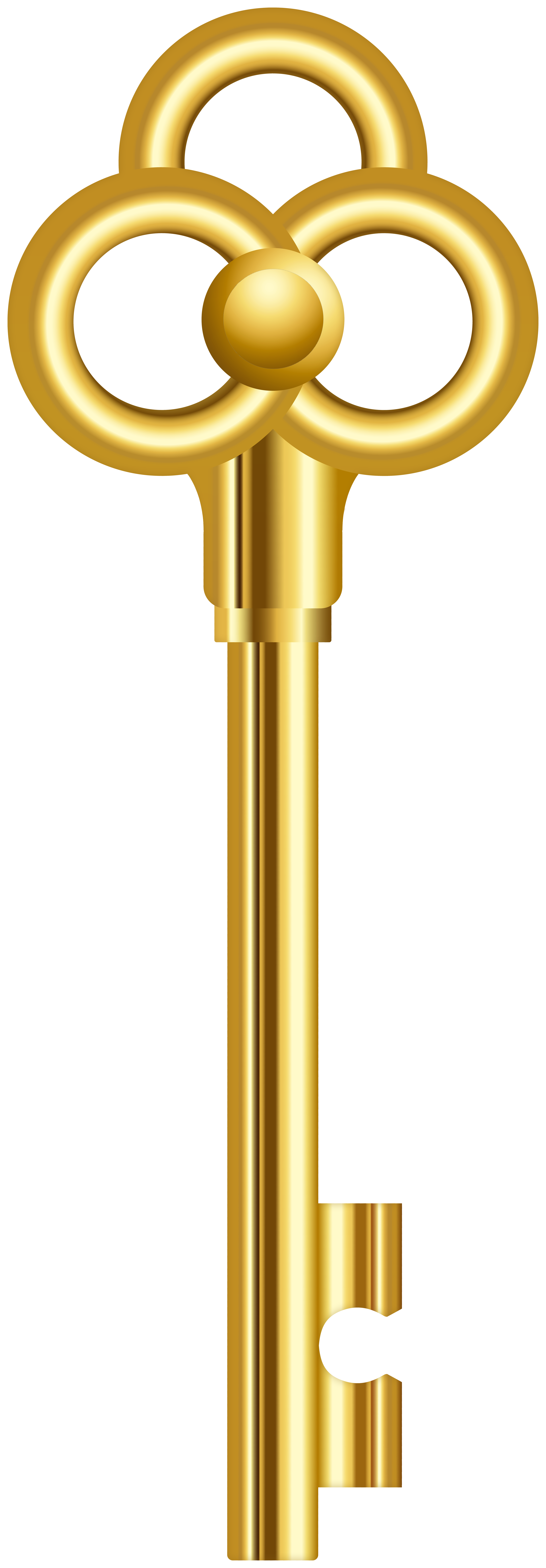 Gold Key PNG Clip Art Image​