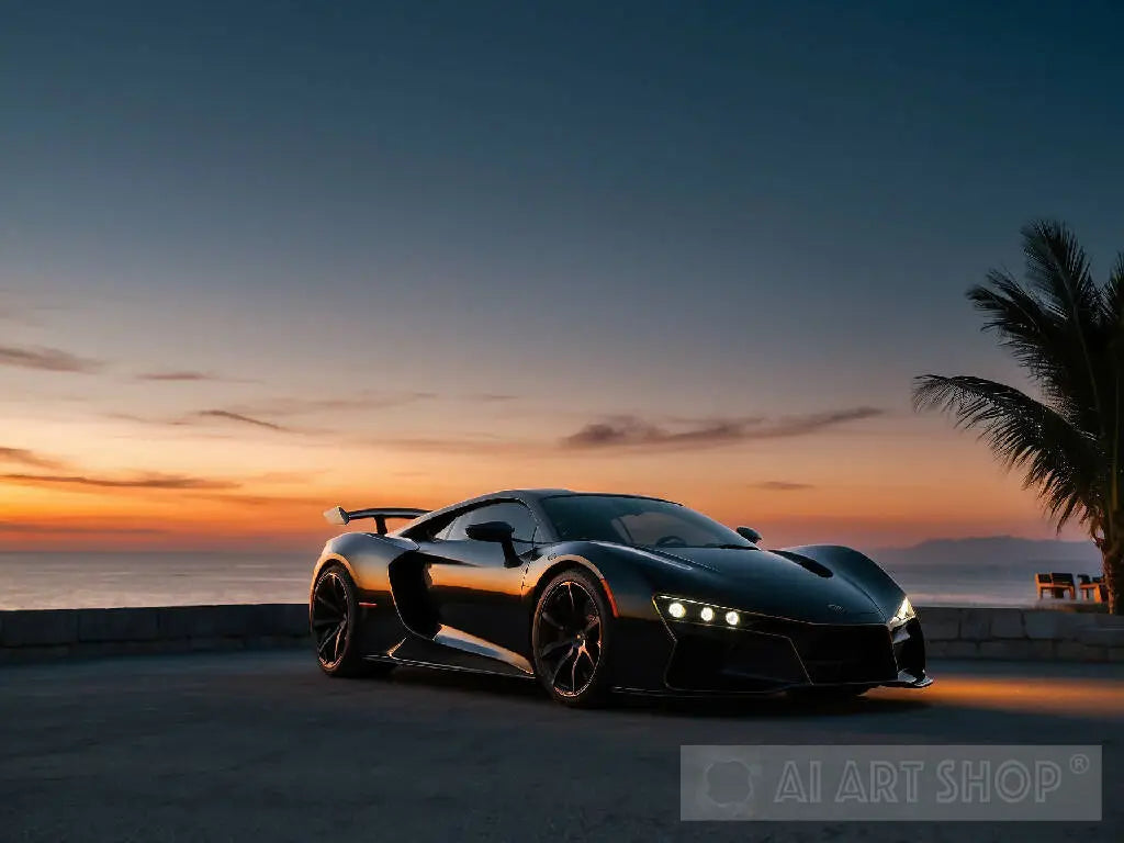 Car with beautiful background