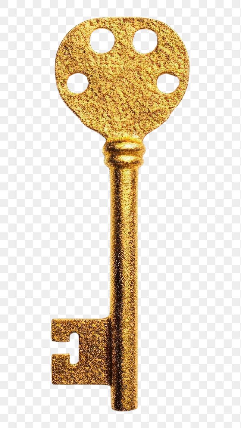 Gold Key Chain Image. Free Photo