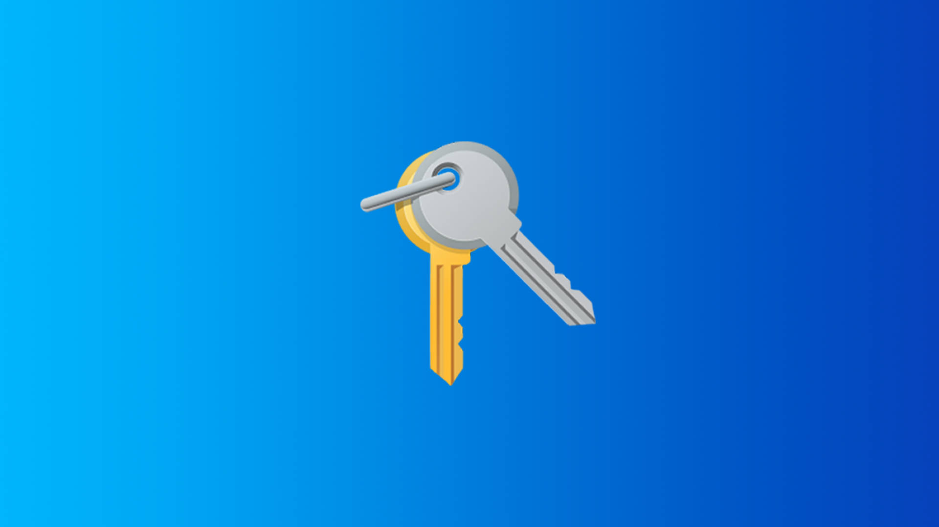 Silver Keys On Blue Surface Wallpaper
