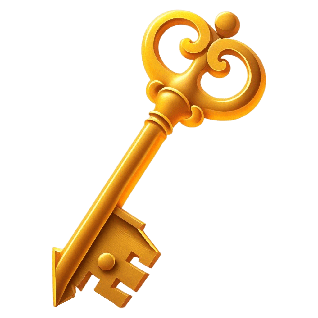 Gold Key Image. Free Photo, PNG