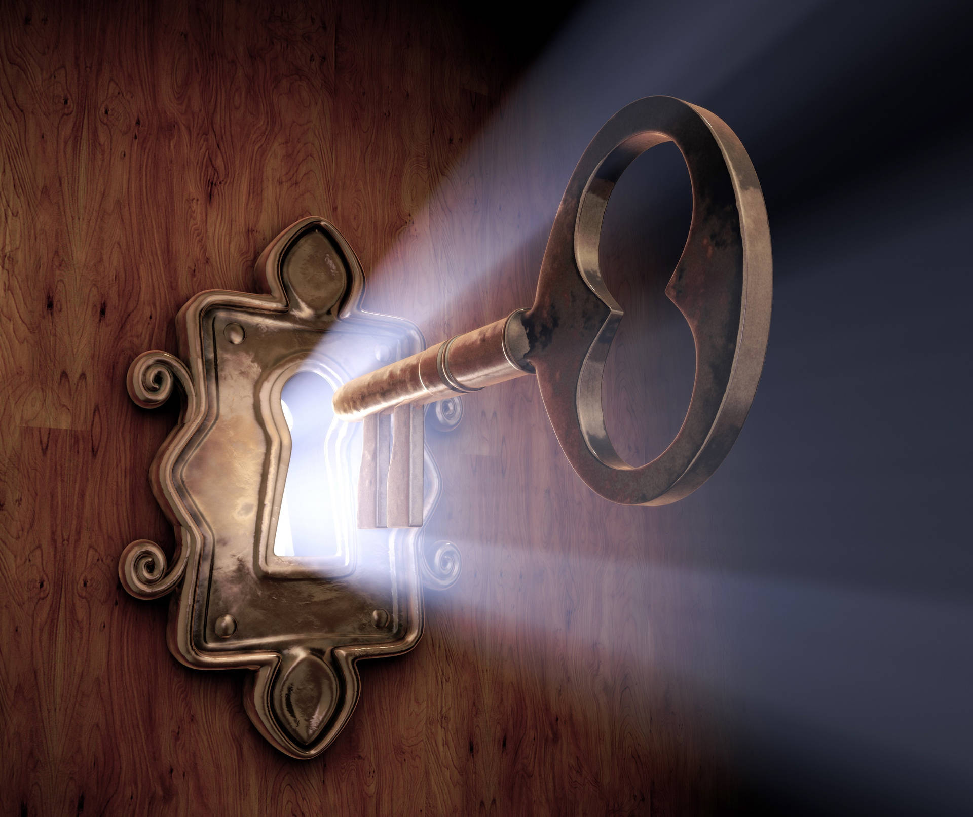 Download Key Opening Door Wallpaper