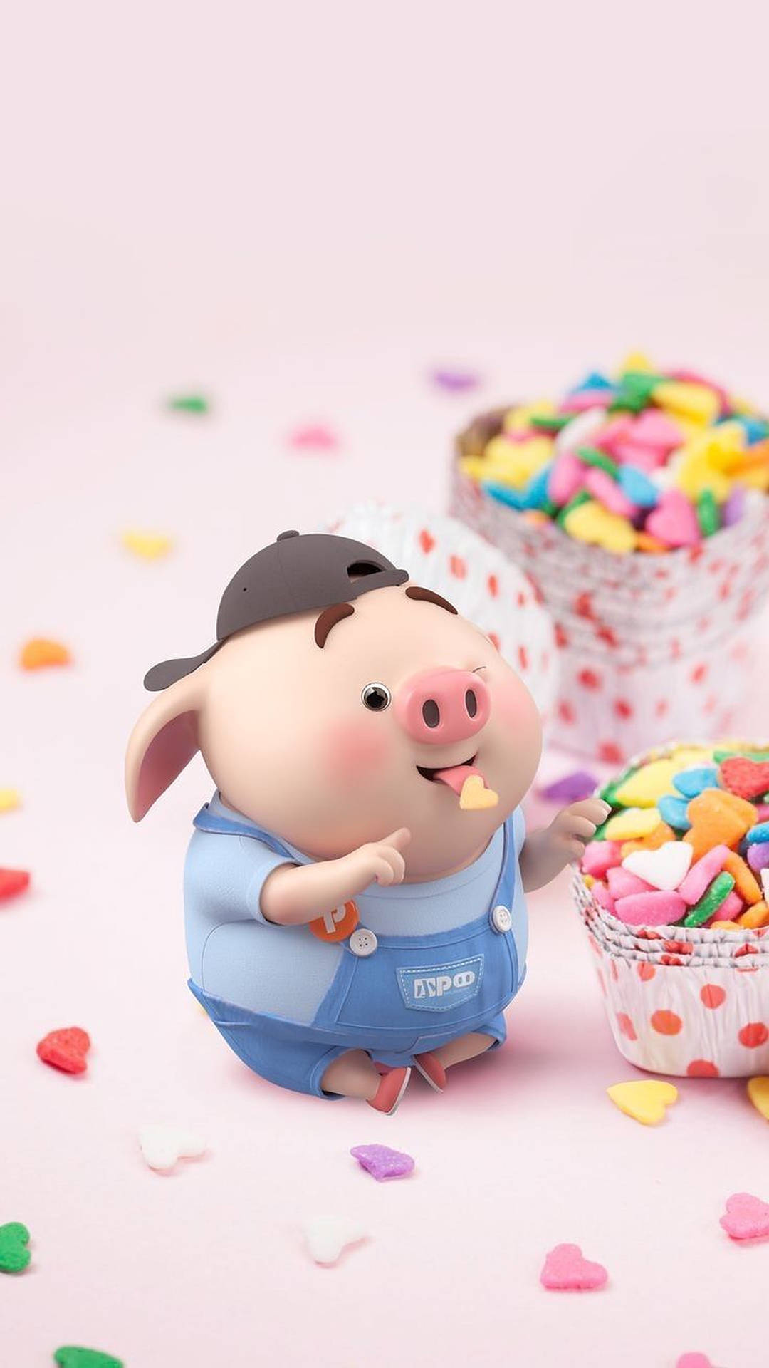 Download 3D Cartoon Cute Pig Wallpaper