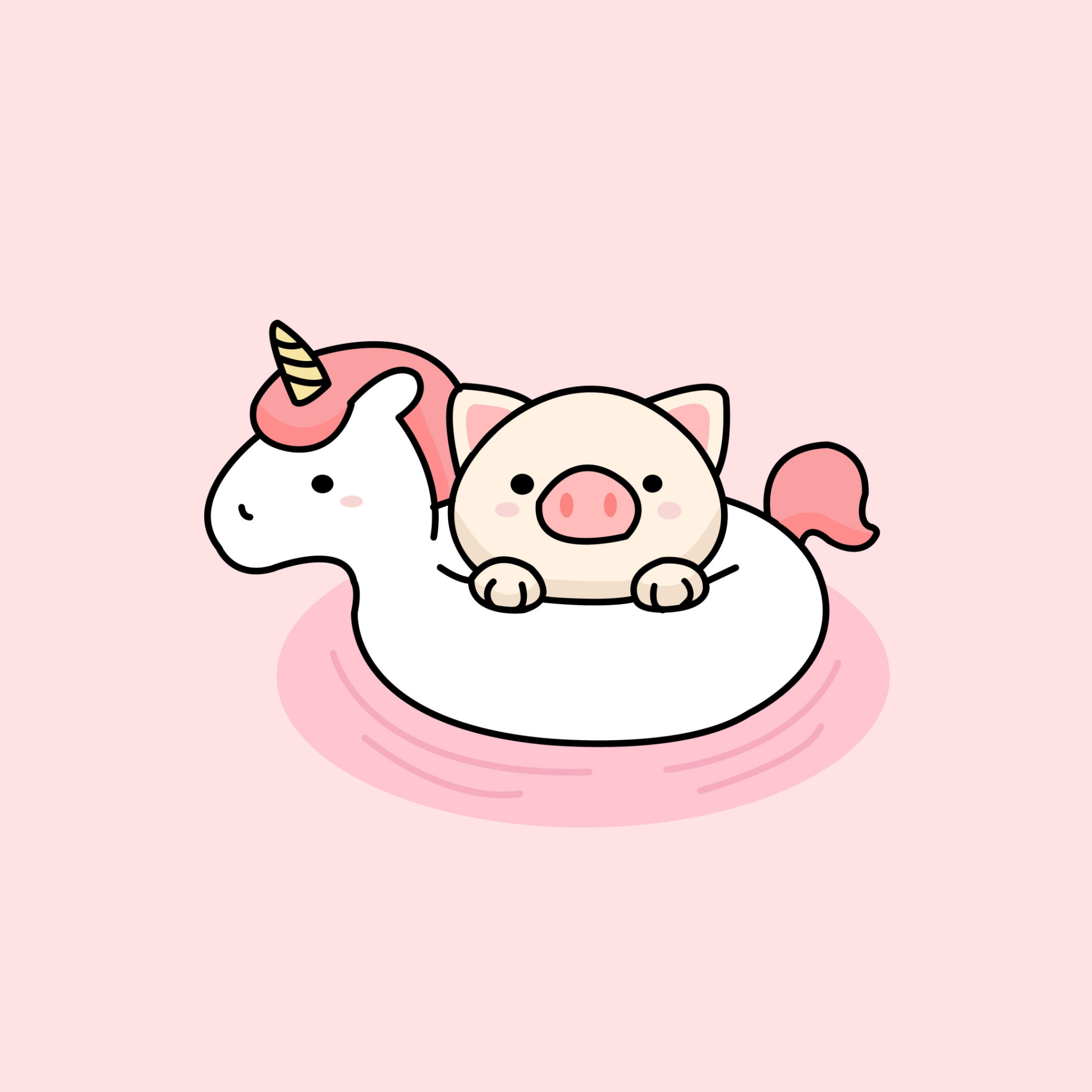 Kawaii unicorn Wallpaper 4K, Cute