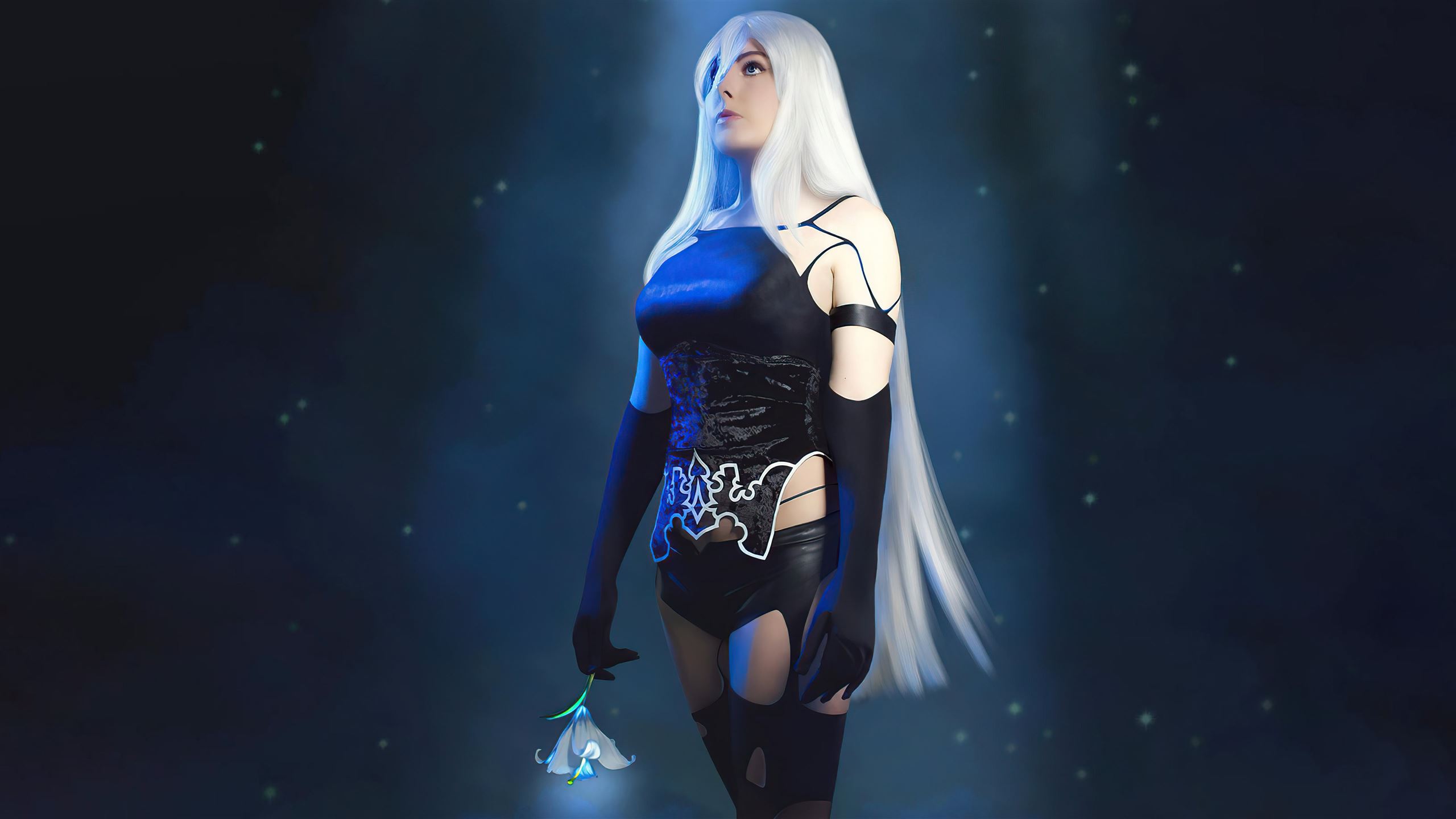 nier automata a2 cosplay 5k MacBook Pro